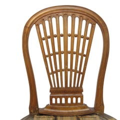 Set of Six Maison Jansen Balloon Back Dining Side Chairs, Early 20th Century