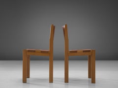 Set of Six Maison Regain Dining Chairs in Cognac Leather