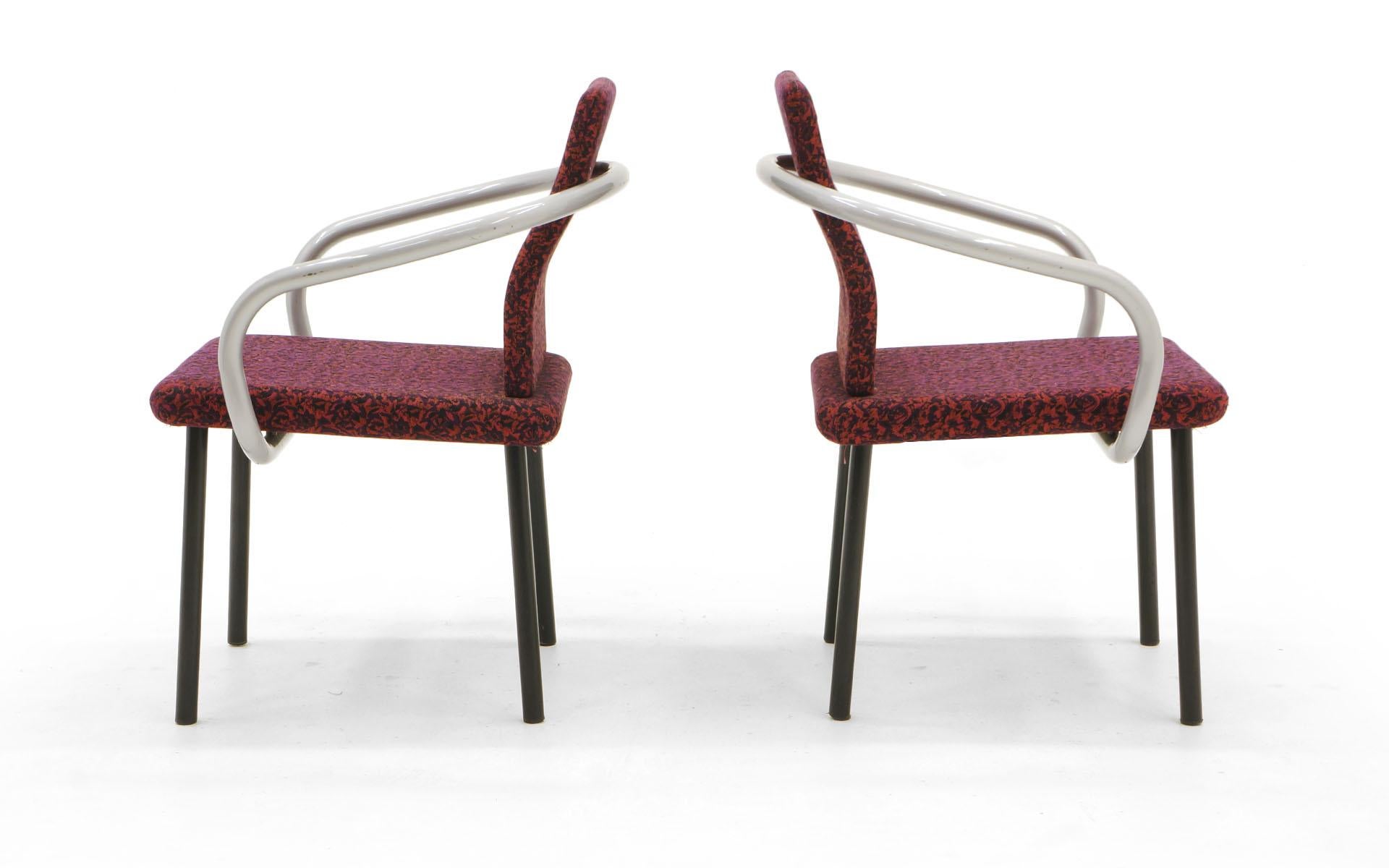 Ensemble de six chaises de salle à manger mandarines par Ettore Sottsass pour Knoll Bon état - En vente à Kansas City, MO