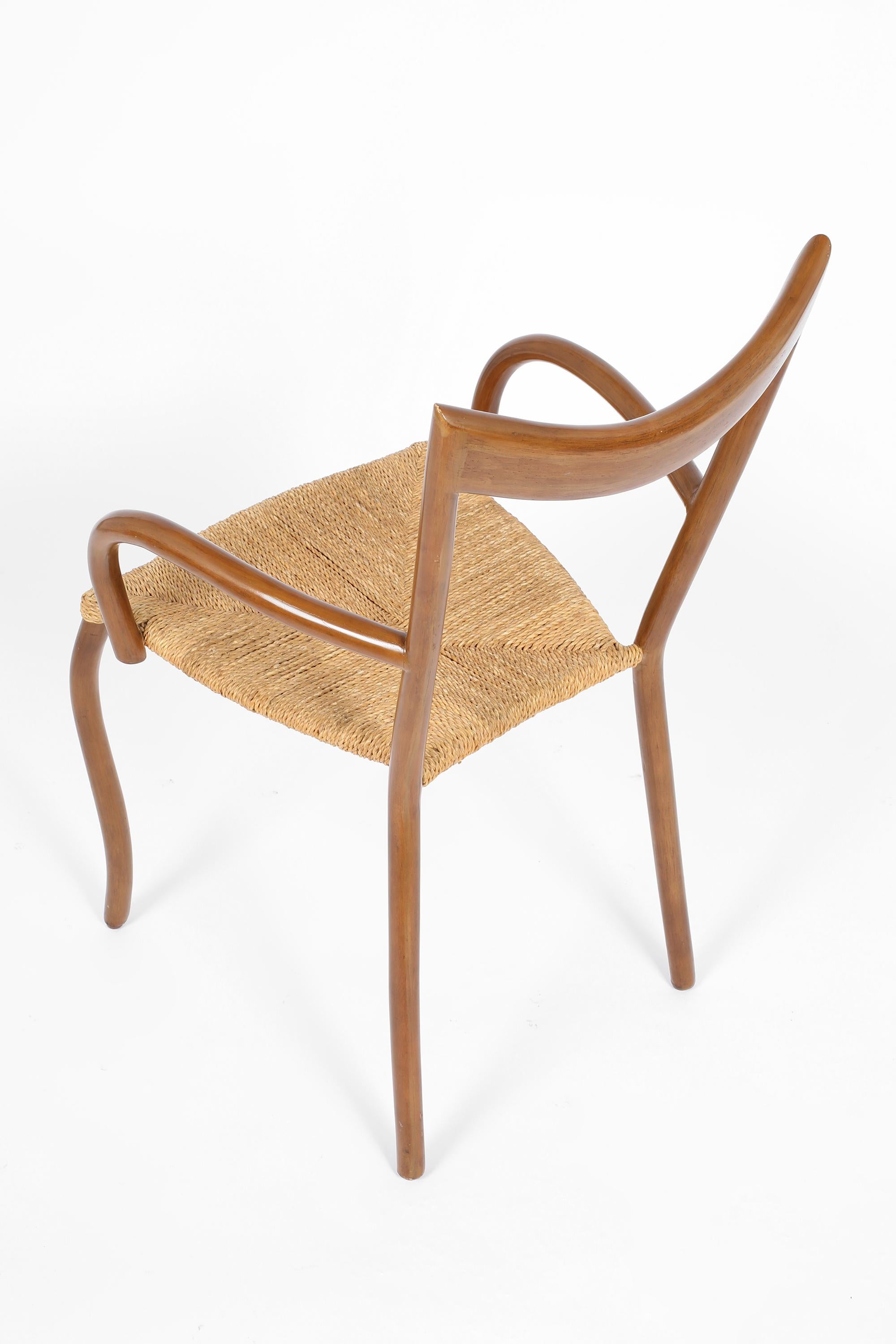 Mid-Century Modern Set of Six Manila Chairs by Val Padilla for Conran