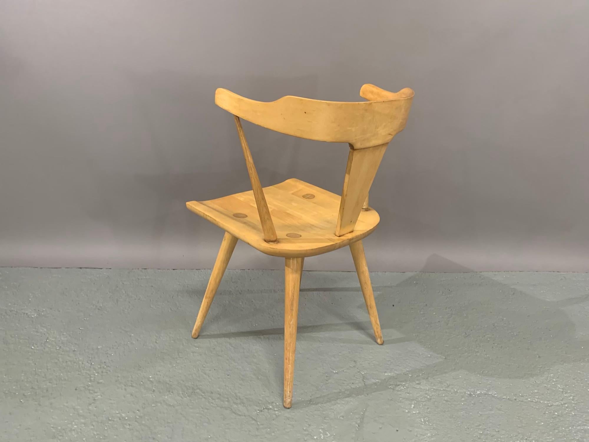 Set of Six Maple Dining Chairs by Paul McCobb for Winchendon/Planner Group In Good Condition In Belmont, MA
