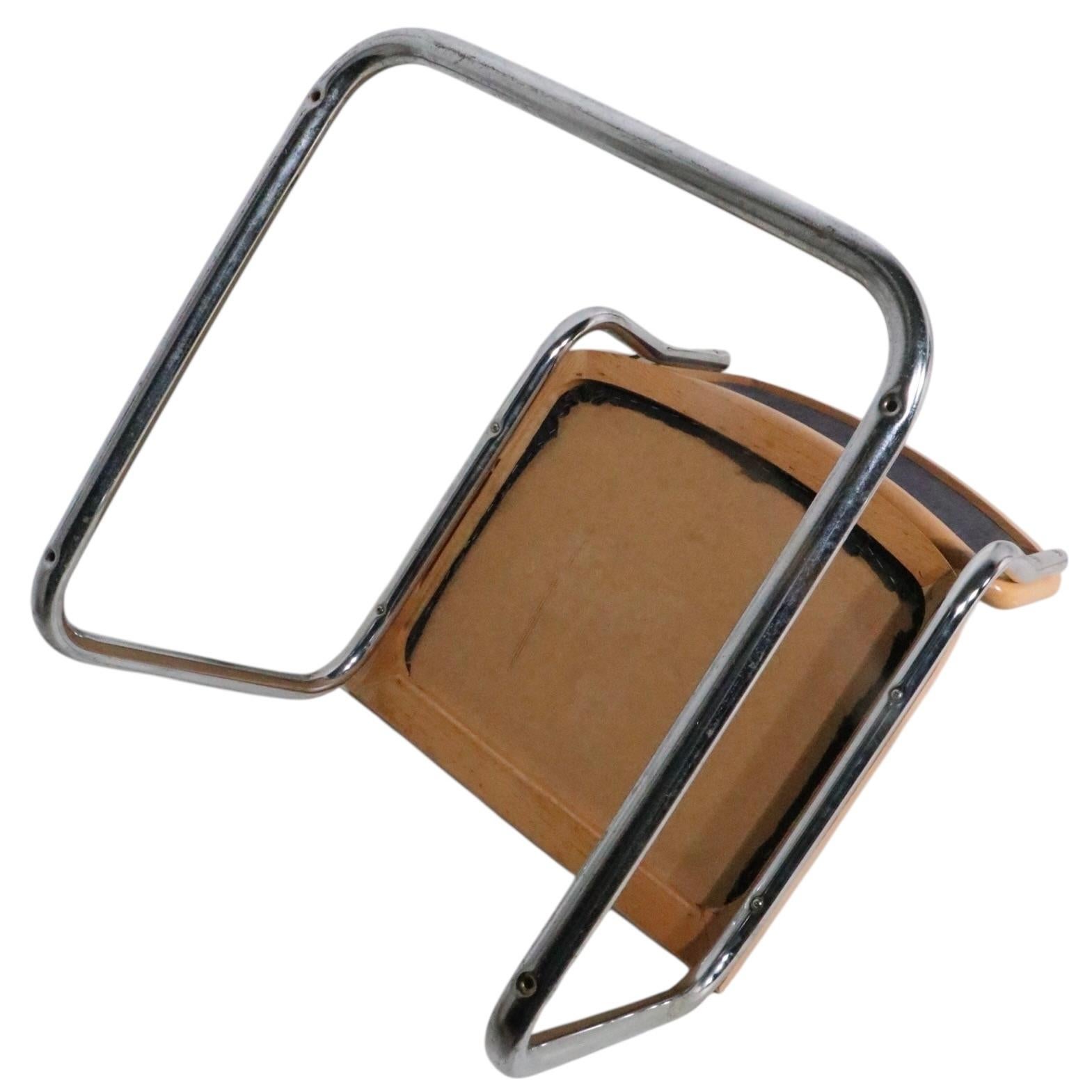italien Set of Six Marcel Breuer Cesca Chairs Made in Italy c 1970's en vente