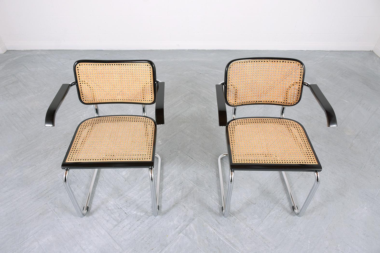 Mid-Century Modern Set of Six Marcel Breuer Chairs
