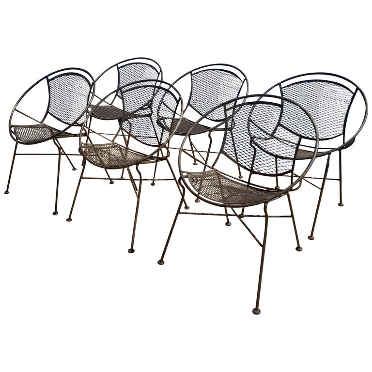 Set Of Six Maurizio Tempestini For Salterini Patio Chairs At 1stdibs Set Of Six Maurizio Tempestini For Salterini Patio Chairs