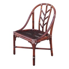 Set of Six McGuire Organic Modern Rattan Bamboo Dining Chairs