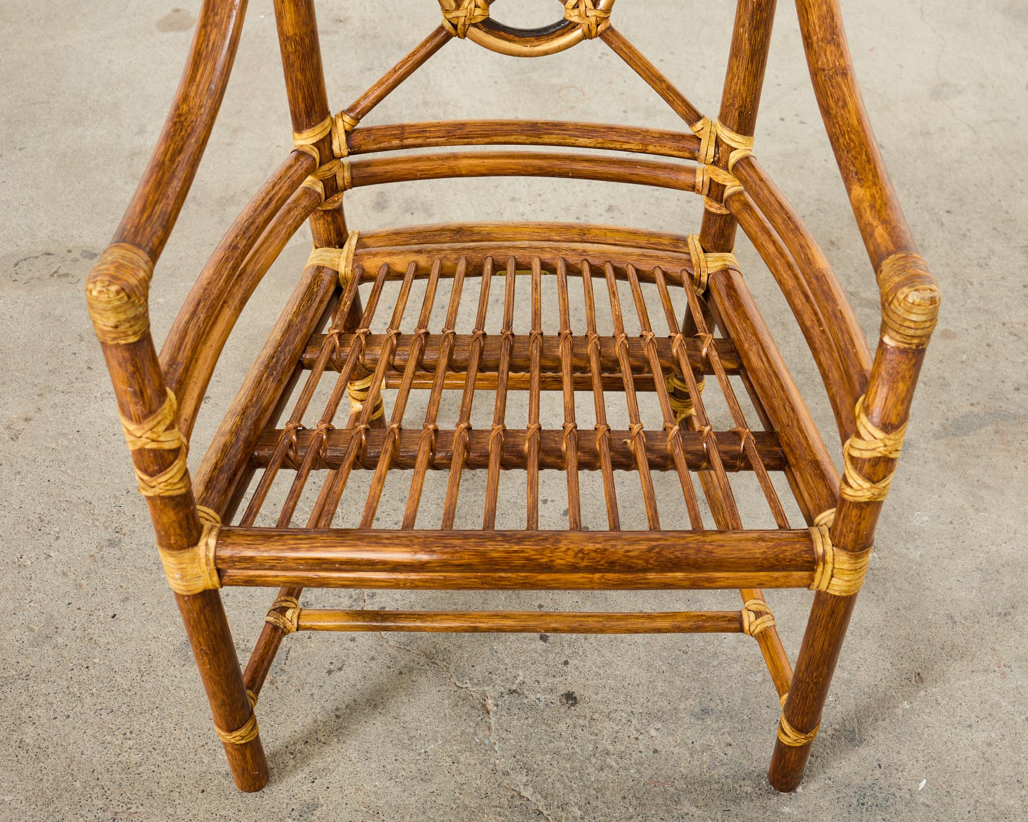 Ensemble de six chaises de salle à manger McGuire en rotin Design/One  en vente 7