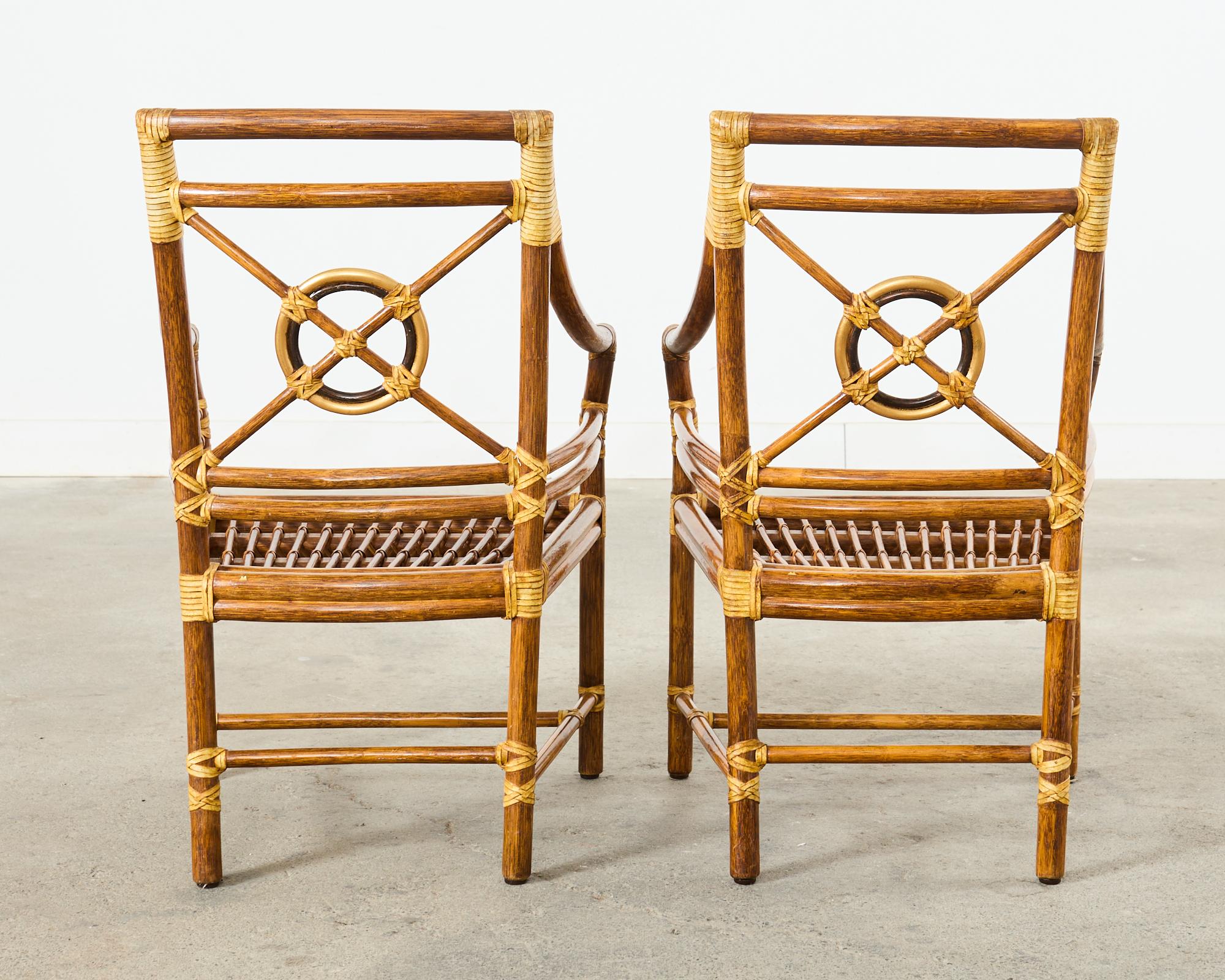 Ensemble de six chaises de salle à manger McGuire en rotin Design/One  en vente 10