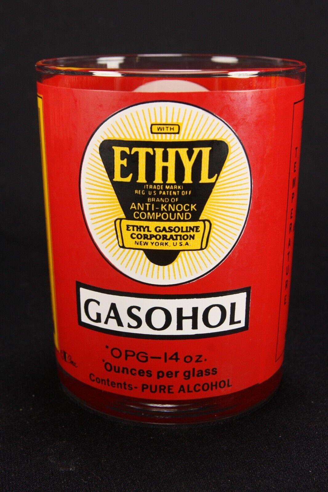 Ensemble de six verres MCM « Ethyl Anti Knock Compound Gasohol » par Cera en vente 3