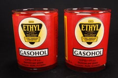 Set of Six MCM "Ethyl Anti Knock Compound Gasohol" Glasses by Cera