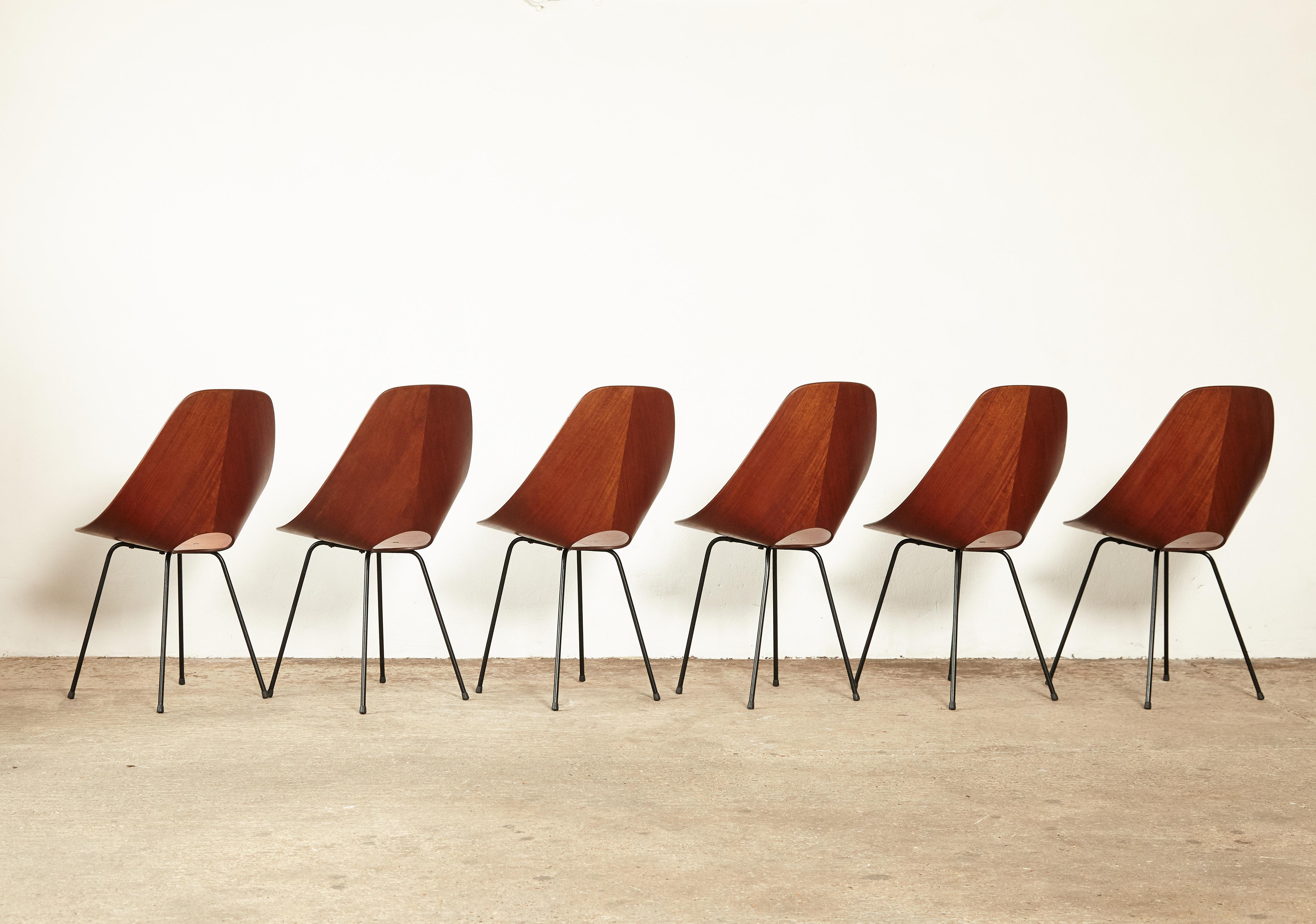 Set of Six Medea Chairs by Vittorio Nobili for Fratelli Tagliabue, Italy, 1950s 4