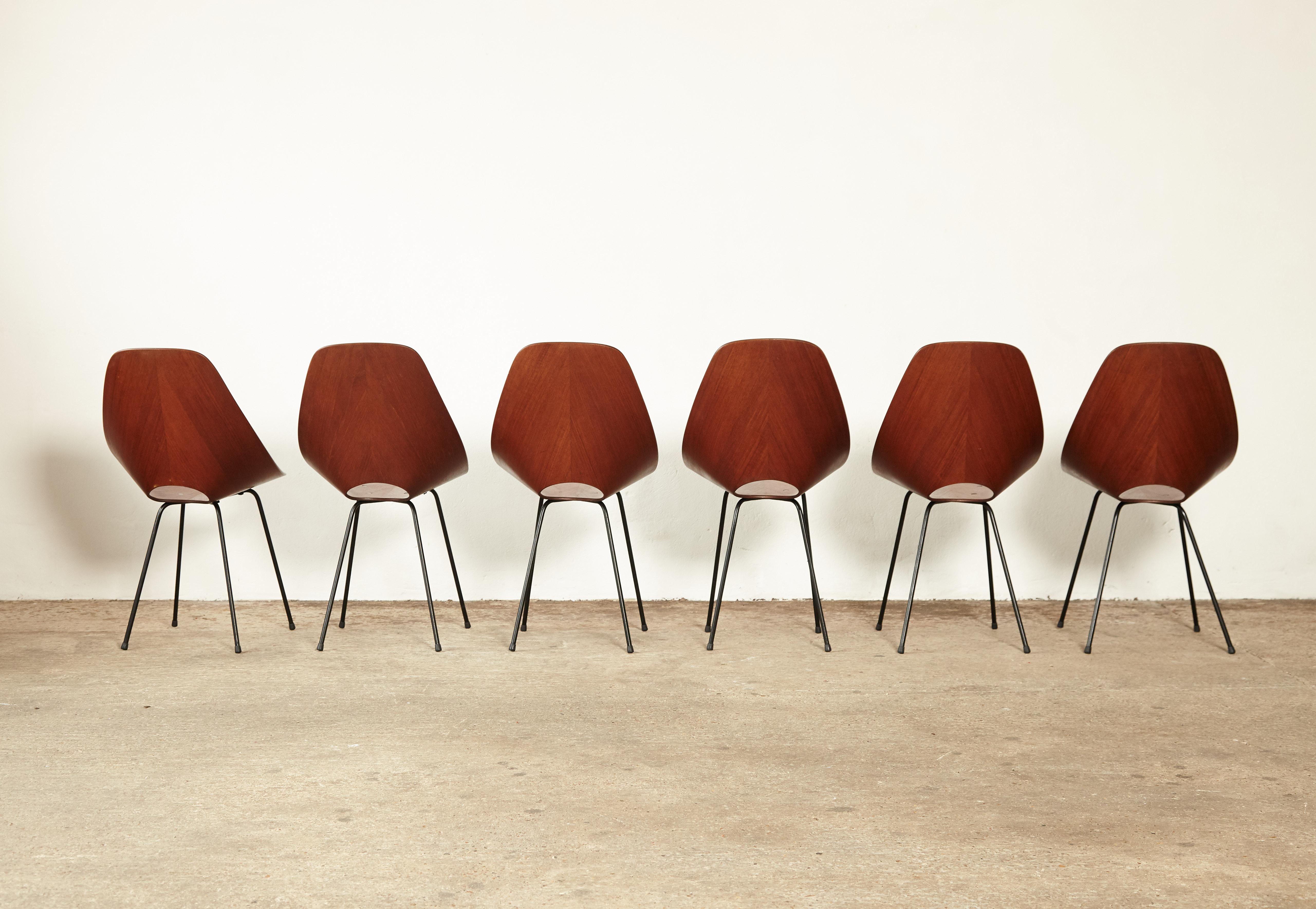 Medea Chair Set of Six Medea Chairs by Vittorio Nobili for Fratelli Tagliabue ...