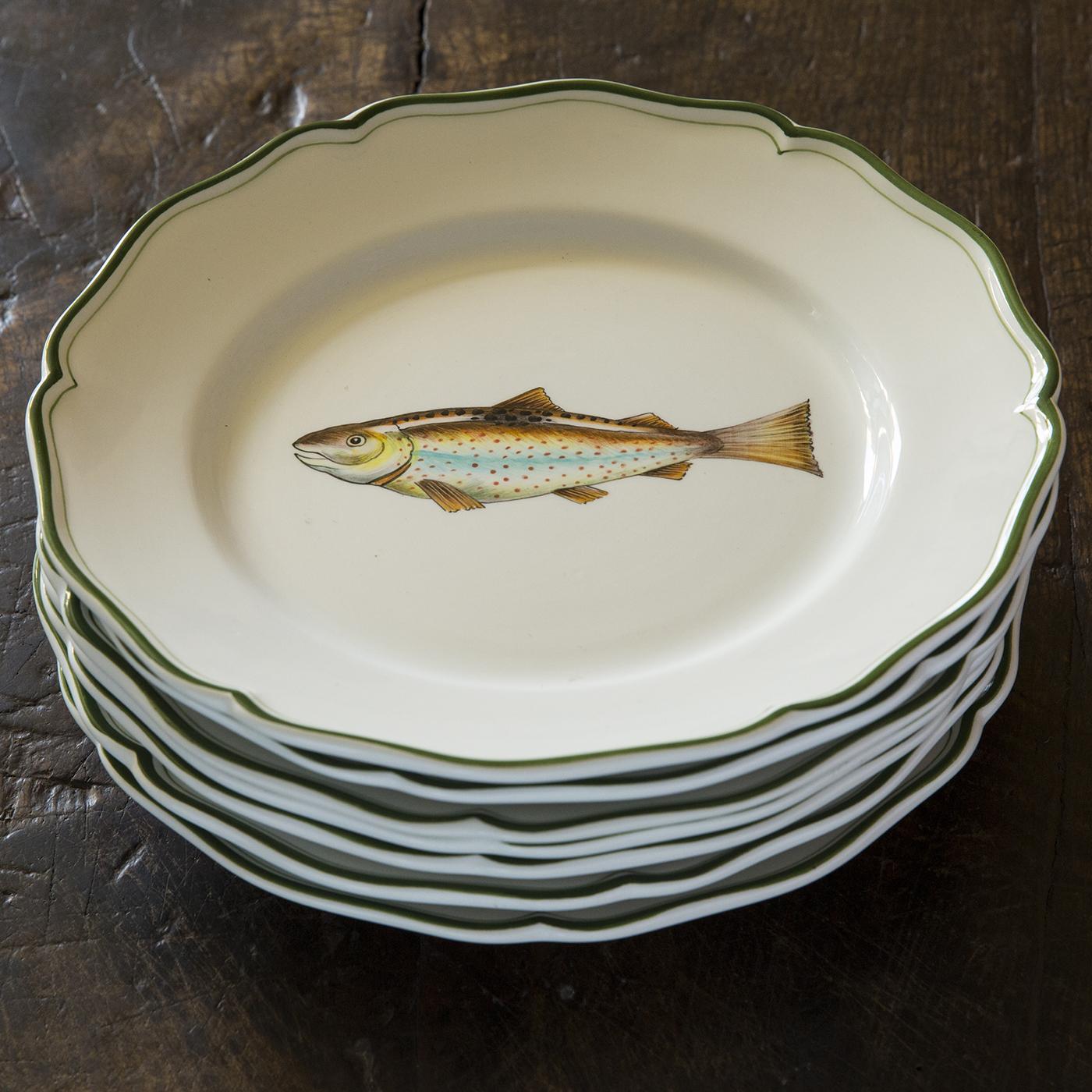 Set of Six Mediterraneo Ceramic Plates In New Condition In Milan, IT