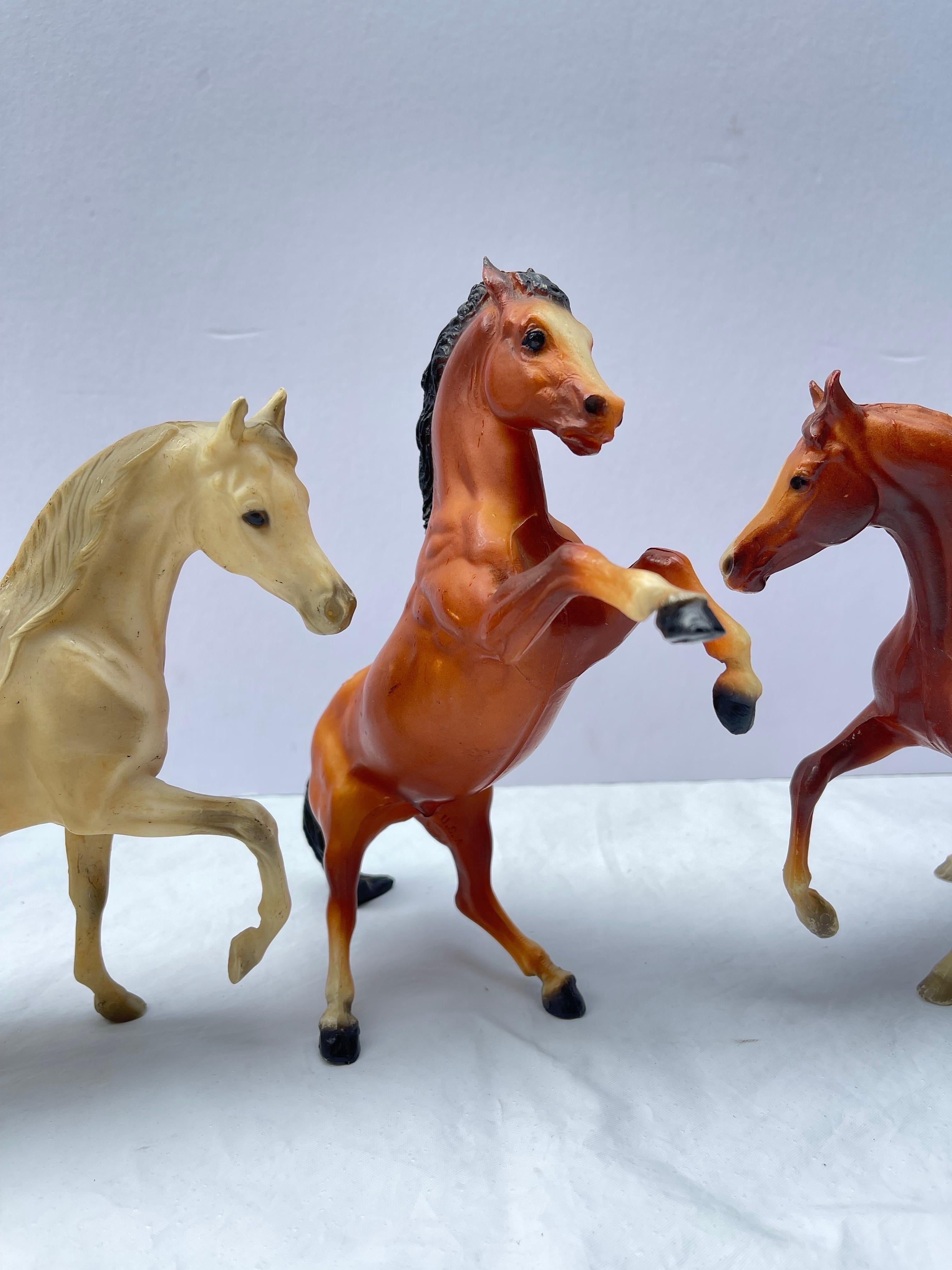 Set von sechs mittelgroßen Vintage-Bürgerpferden (Kasten 4) im Zustand „Gut“ im Angebot in Redding, CT