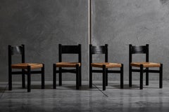 Set of Six "Meribel" Chairs by Charlotte Perriand