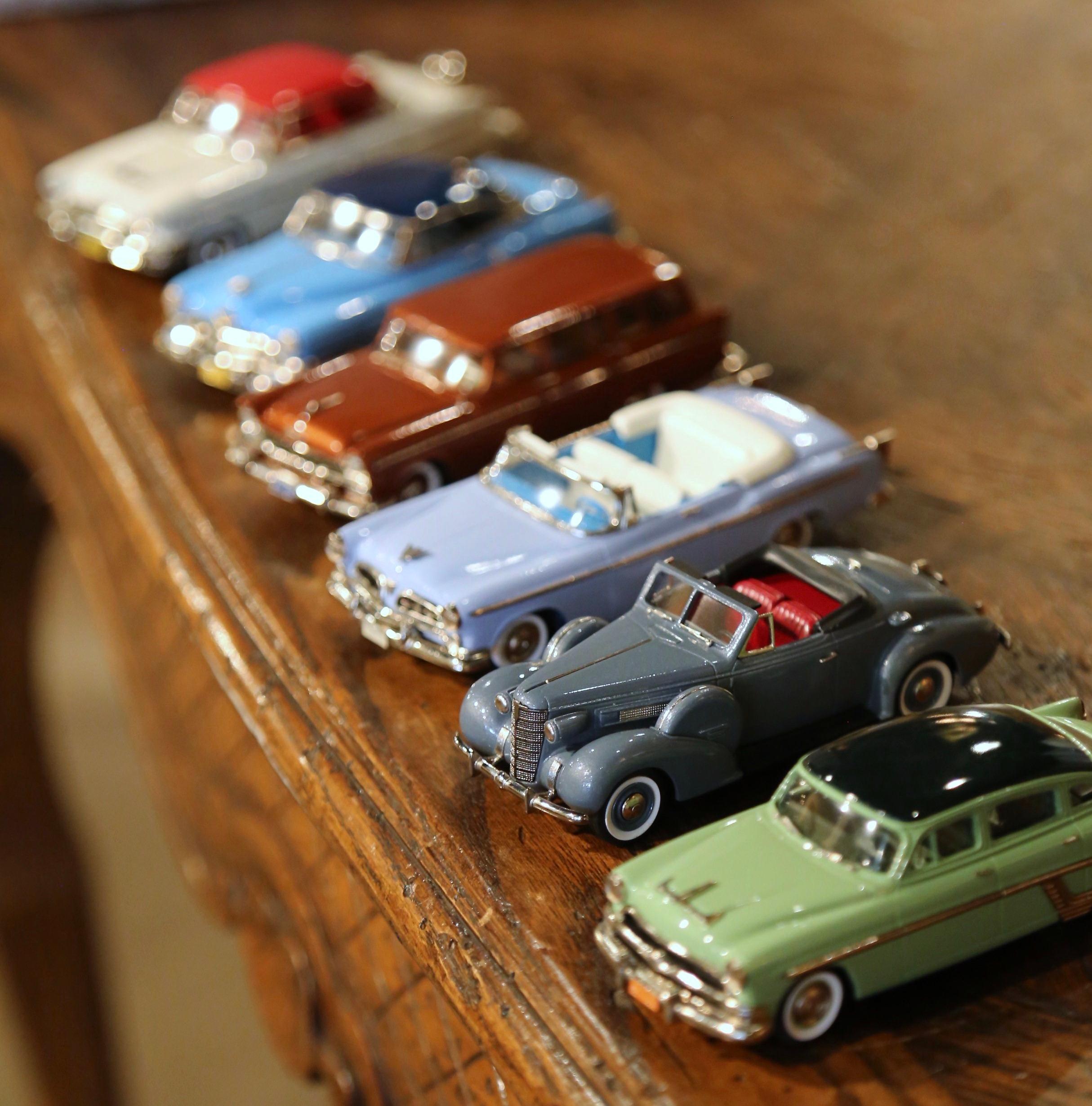 Hand-Crafted Set of Six Metal Automobiles Models from the Brooklin Collection For Sale