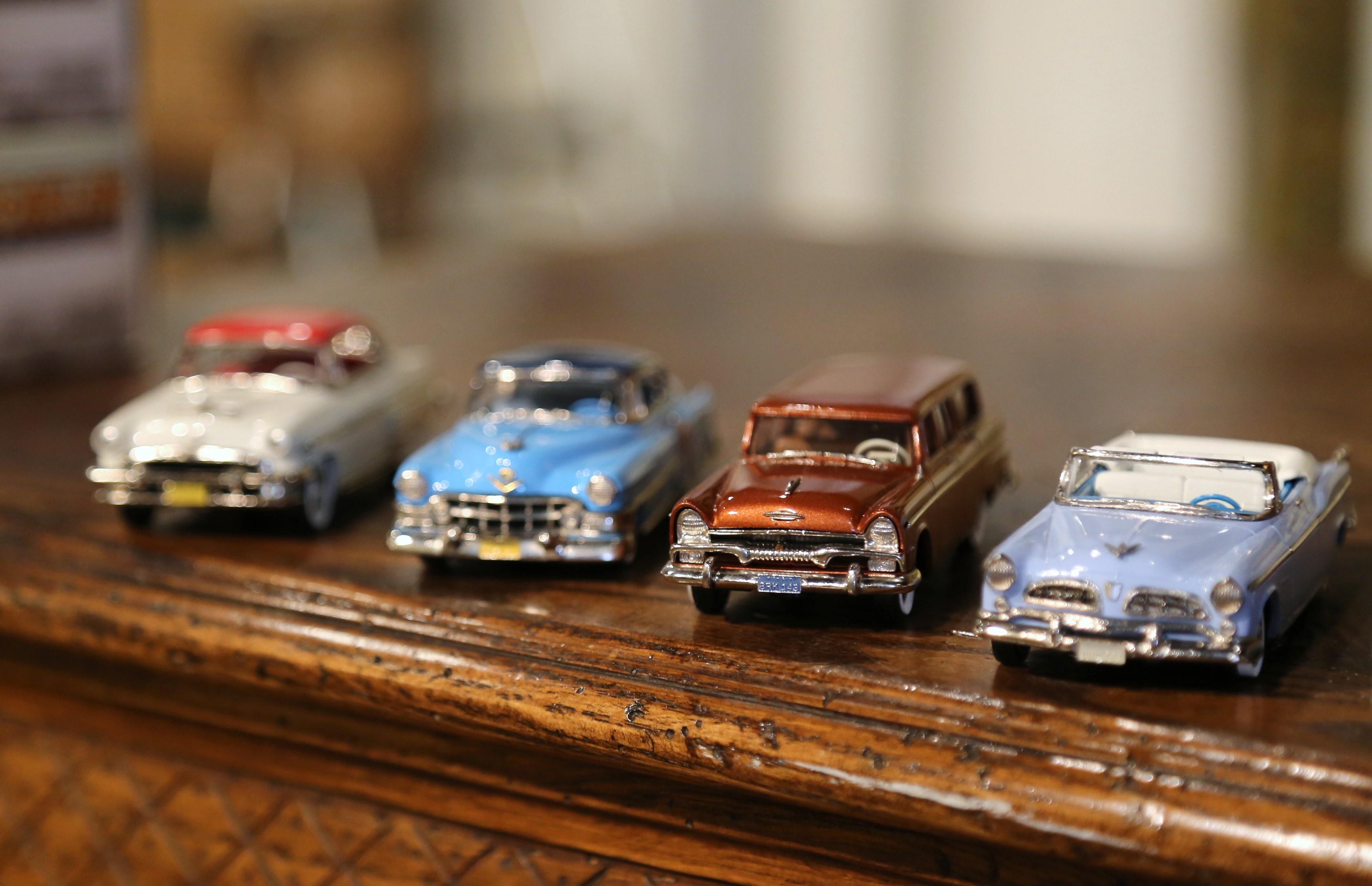 Contemporary Set of Six Metal Automobiles Models from the Brooklin Collection For Sale