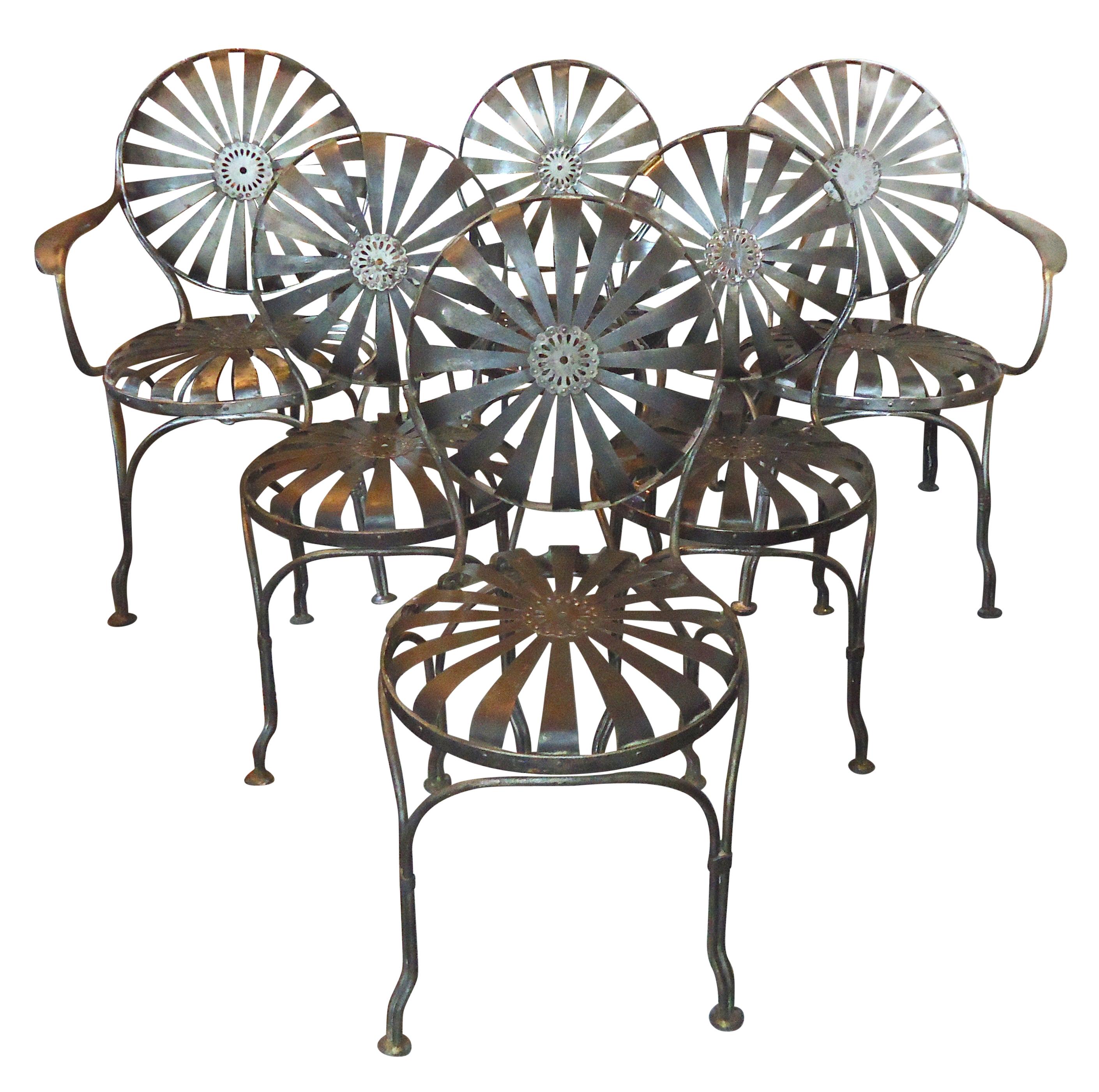 Set of Four Metal Chairs