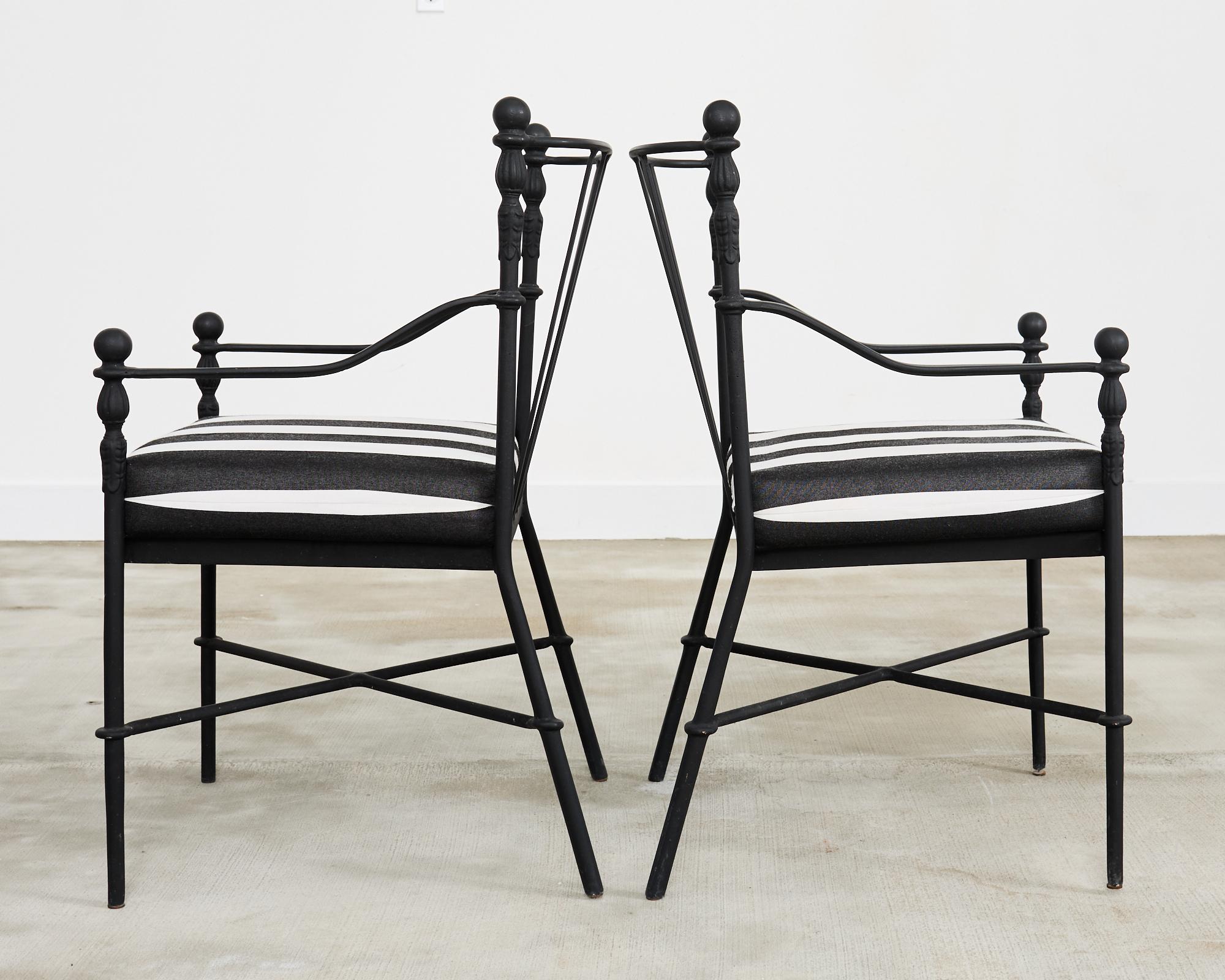 Michael Taylor Montecito Garden Dining Armchairs en vente 2