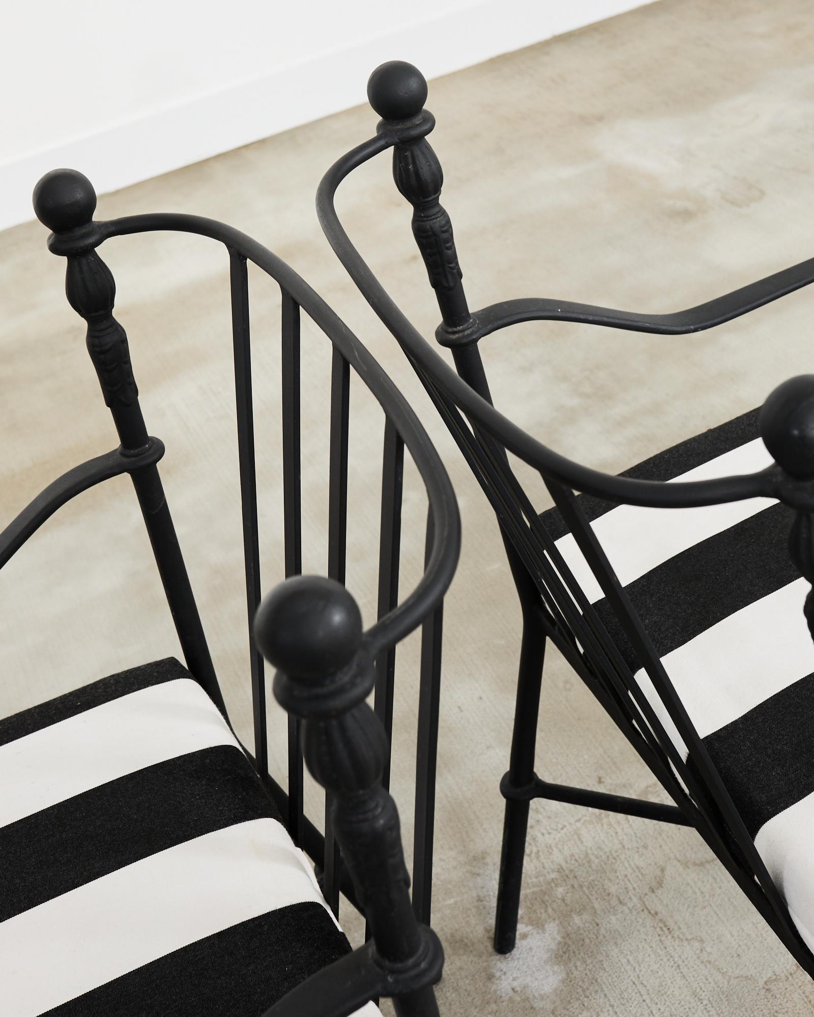 Michael Taylor Montecito Garden Dining Armchairs en vente 3
