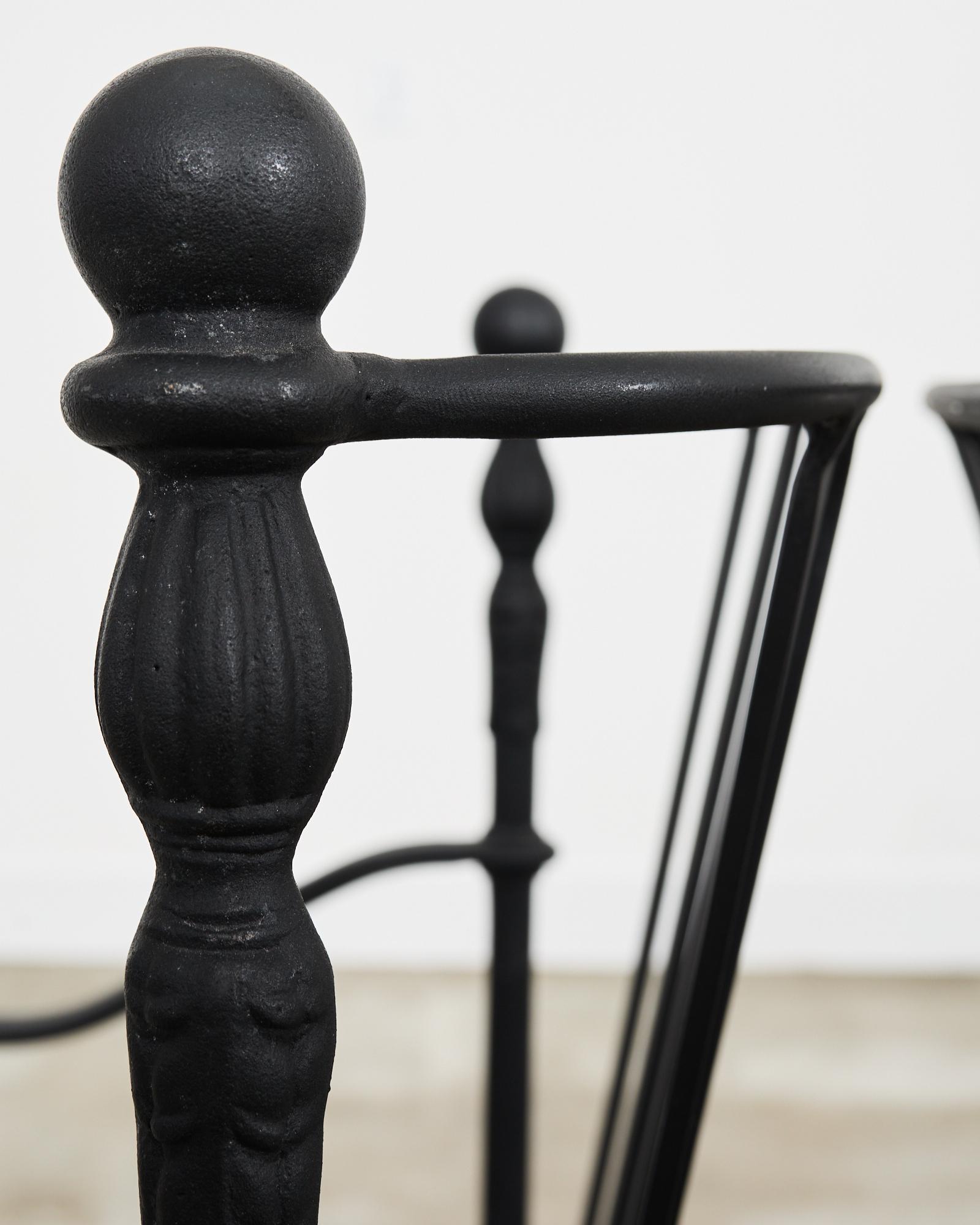 Michael Taylor Montecito Garden Dining Armchairs en vente 4