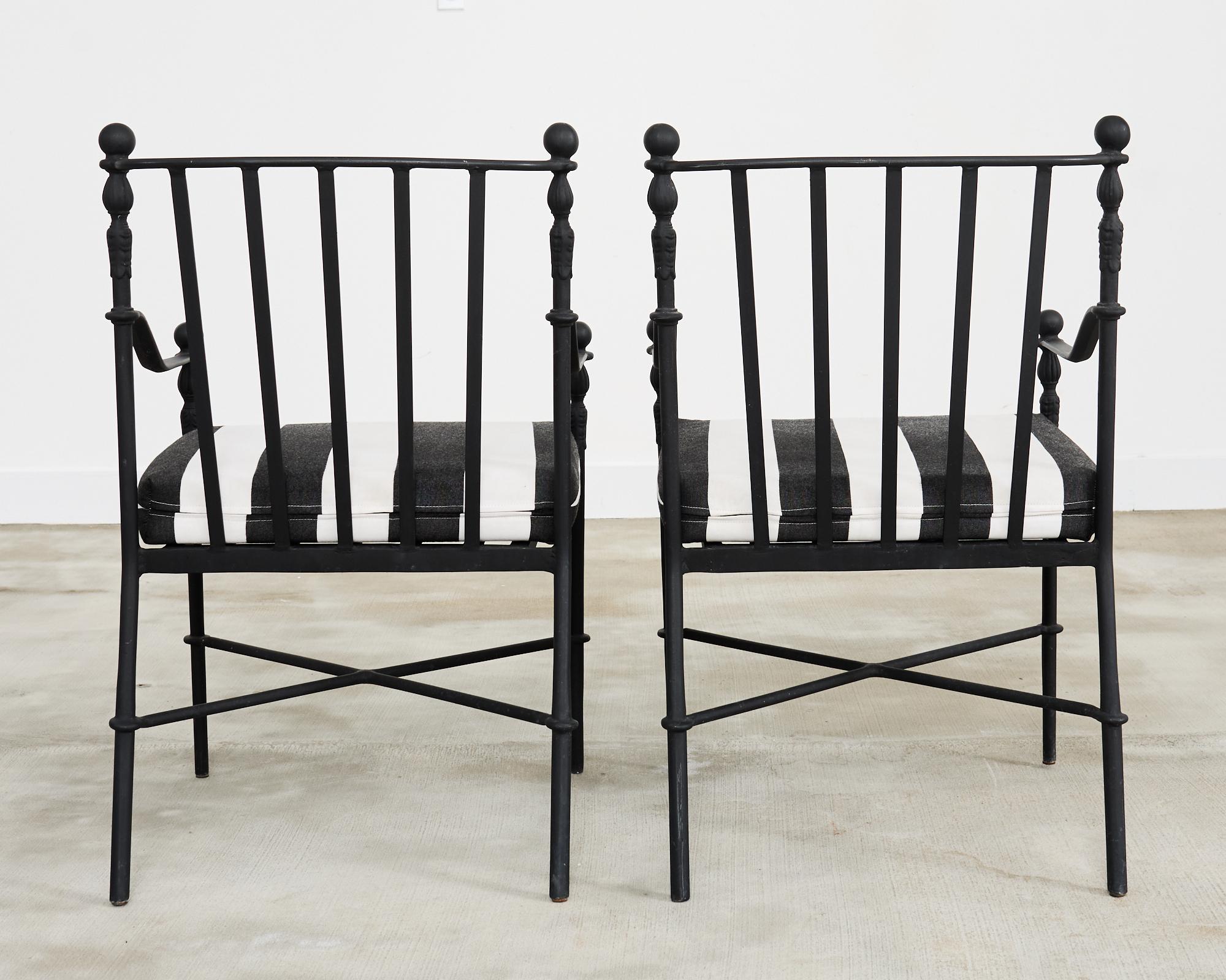 Michael Taylor Montecito Garden Dining Armchairs en vente 6