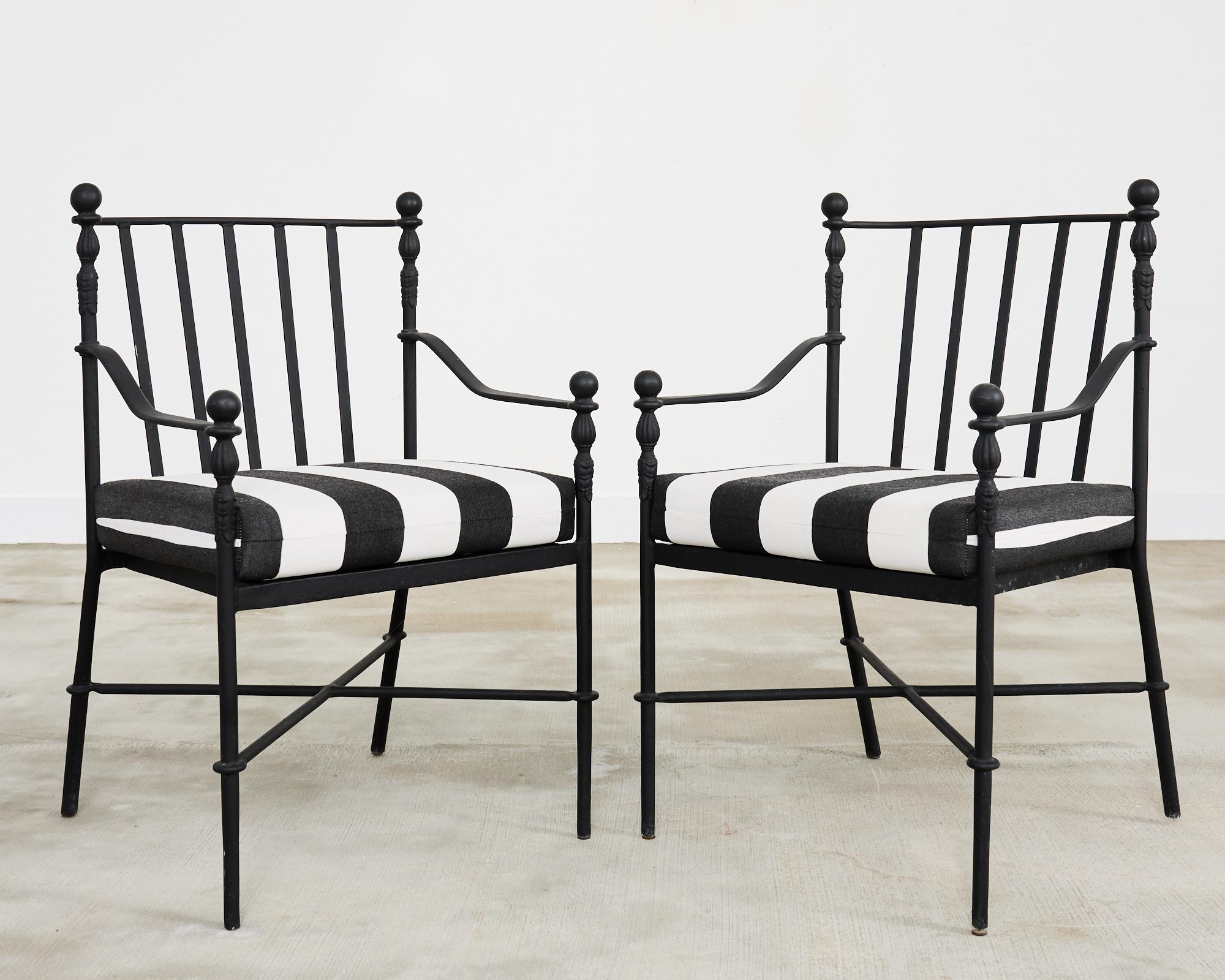 Aluminium Michael Taylor Montecito Garden Dining Armchairs en vente