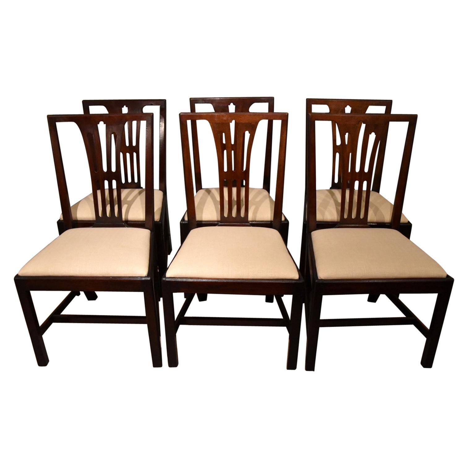 Set of Six Mid-18th Century Dining Chairs