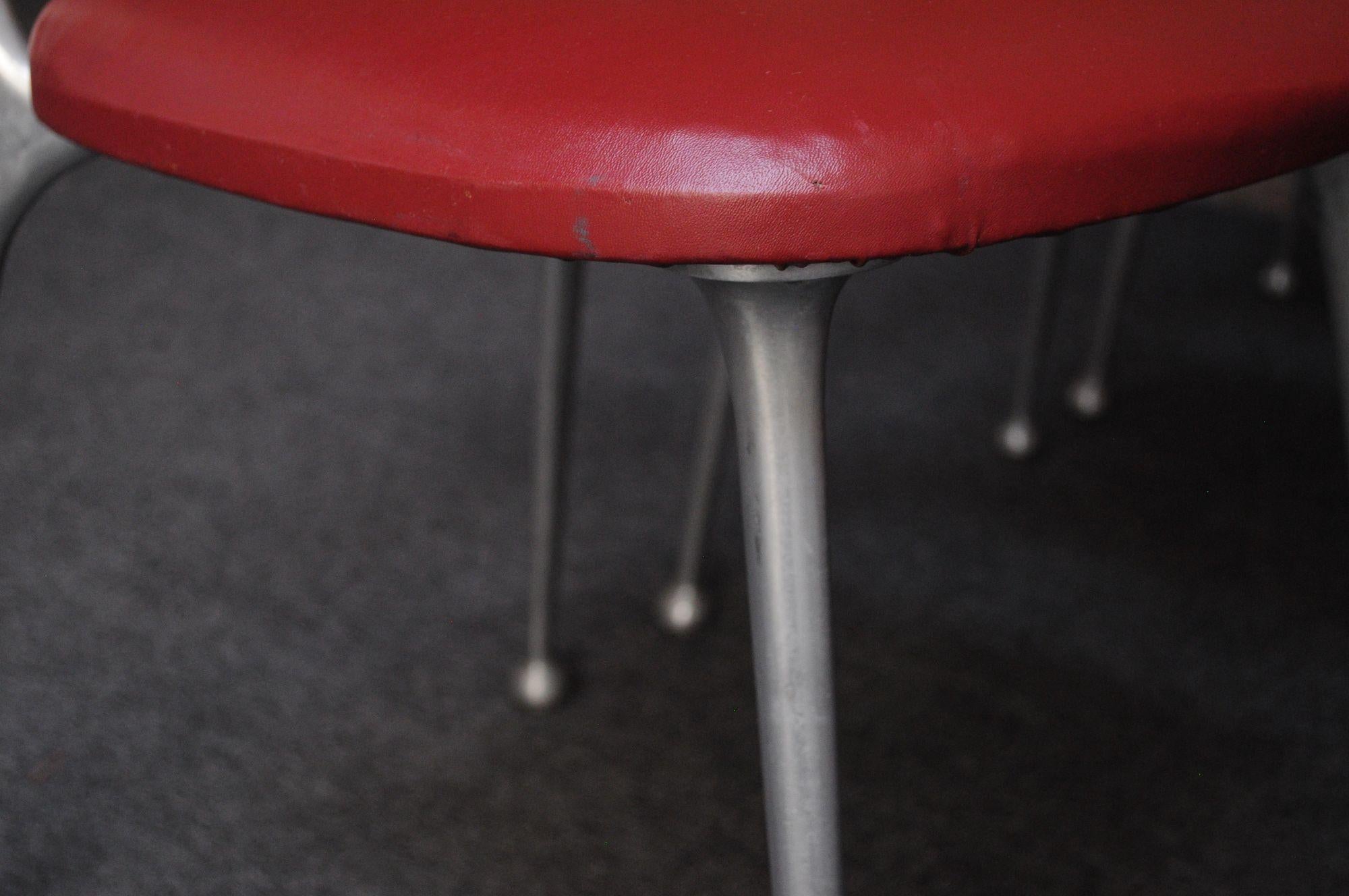 Set of Six Mid-Century Aluminum 