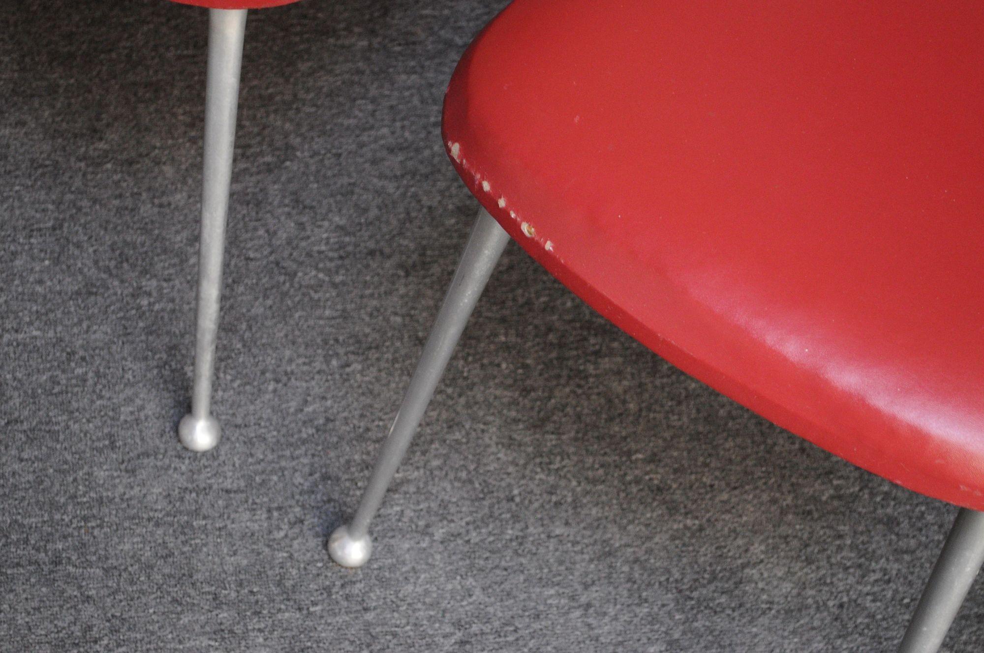 Set of Six Mid-Century Aluminum 