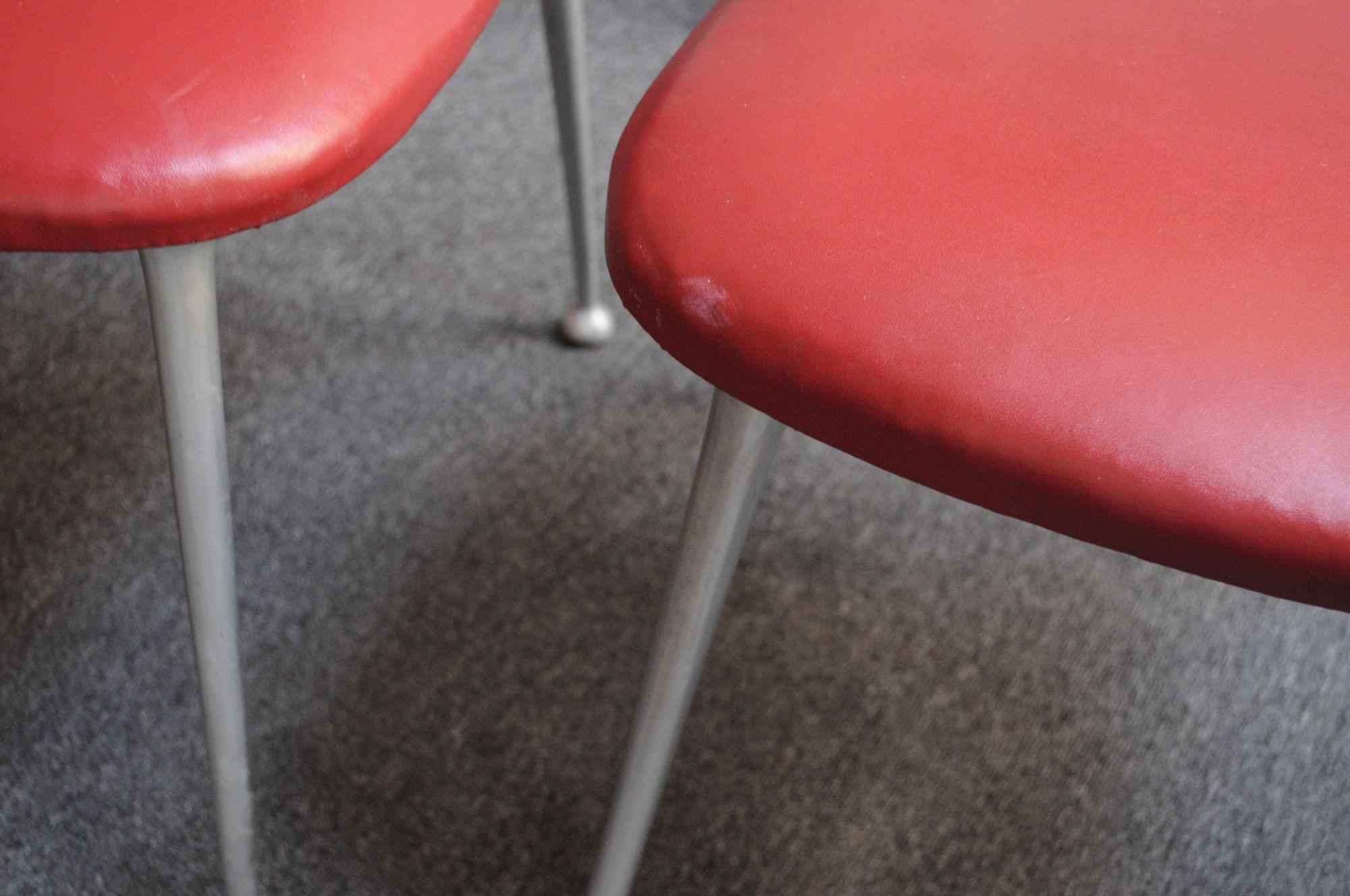 Set of Six Mid-Century Aluminum 