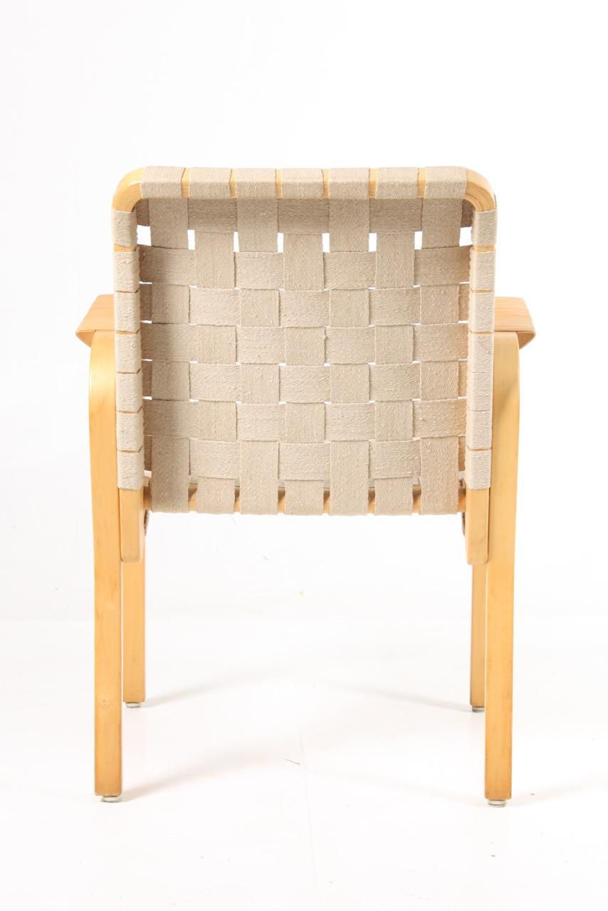 Mid-Century Modern Set of Six Midcentury Alvar Aalto Chairs by Artek, Model 45