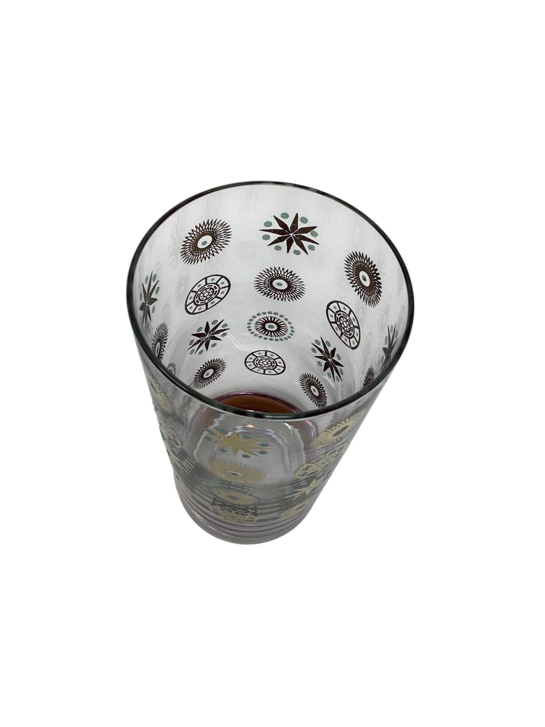 Juego de seis vasos Mid Century Atomic Double Old Fashioned en venta 1