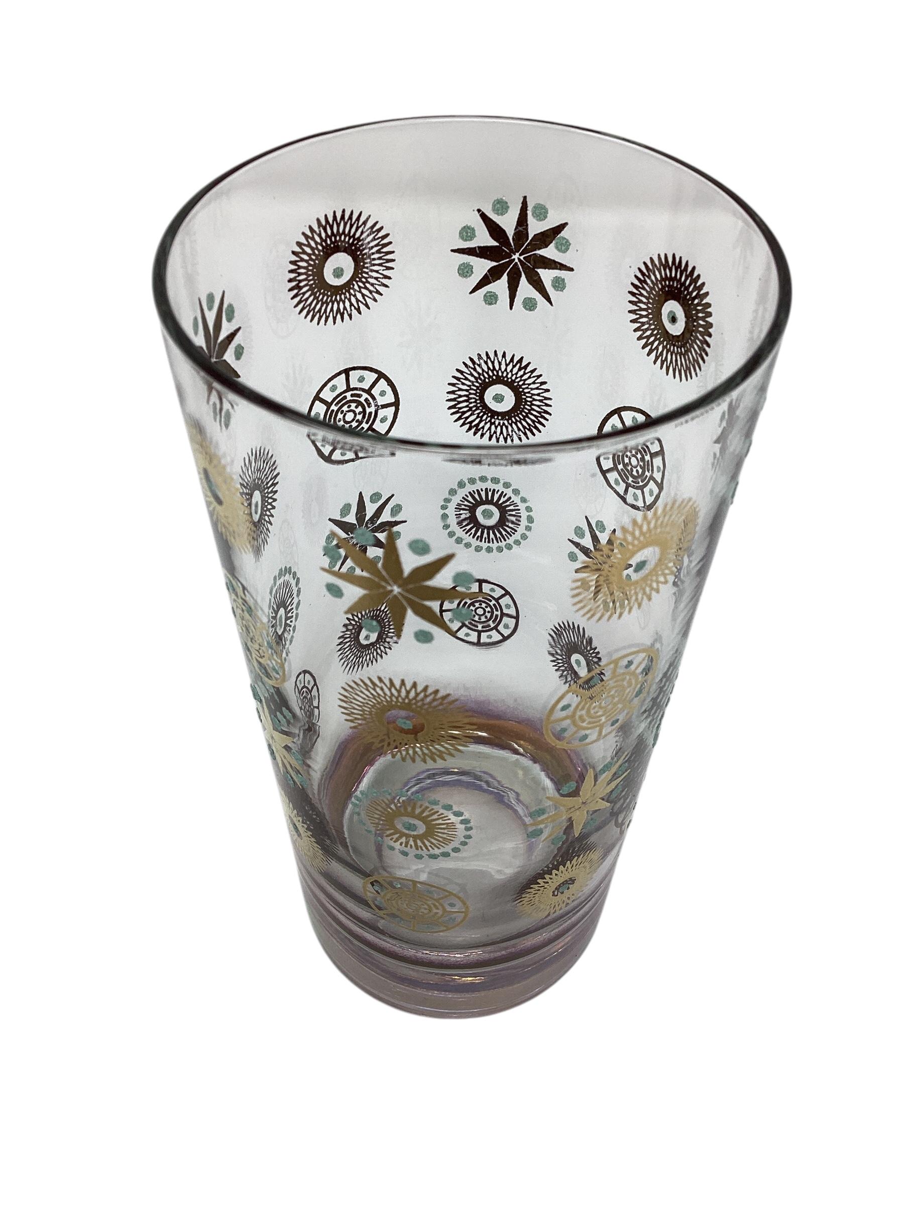 Juego de seis vasos Mid Century Atomic Double Old Fashioned en venta 2