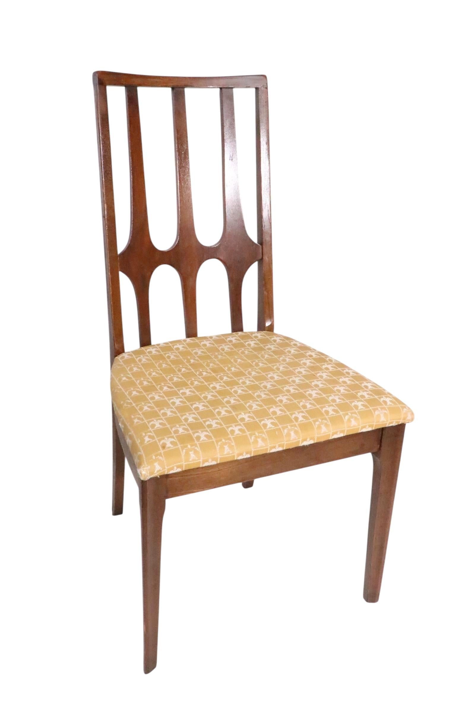 Set of Six Mid Century Broyhill Brasilia Dining Chairs c. 1960's For Sale 1