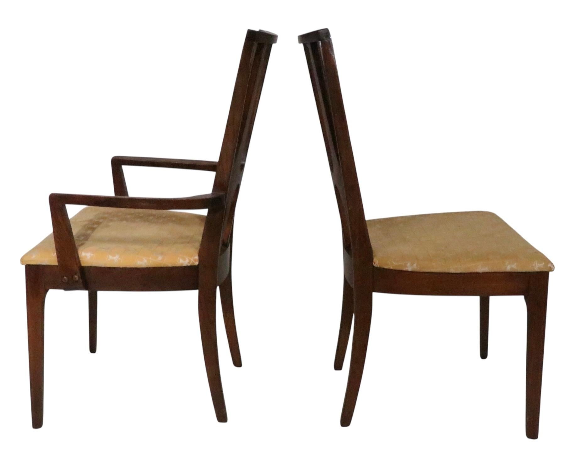 Set of Six Mid Century Broyhill Brasilia Dining Chairs c. 1960's For Sale 2