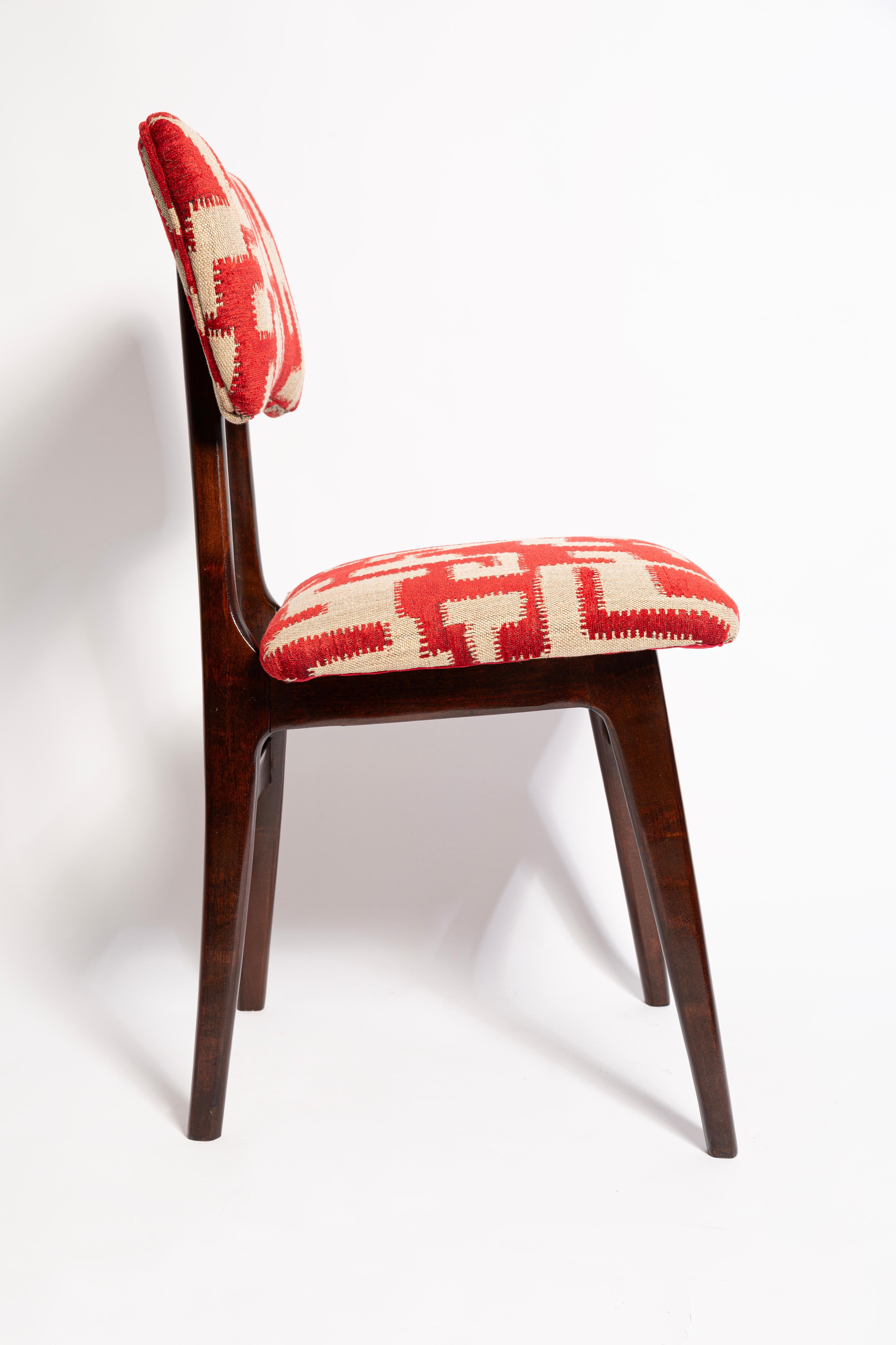 Satz von sechs Schmetterlingsstühlen aus der Mitte des Jahrhunderts, DELFI Carmine C&C, Nussbaumholz, 1960er Jahre im Zustand „Hervorragend“ im Angebot in 05-080 Hornowek, PL