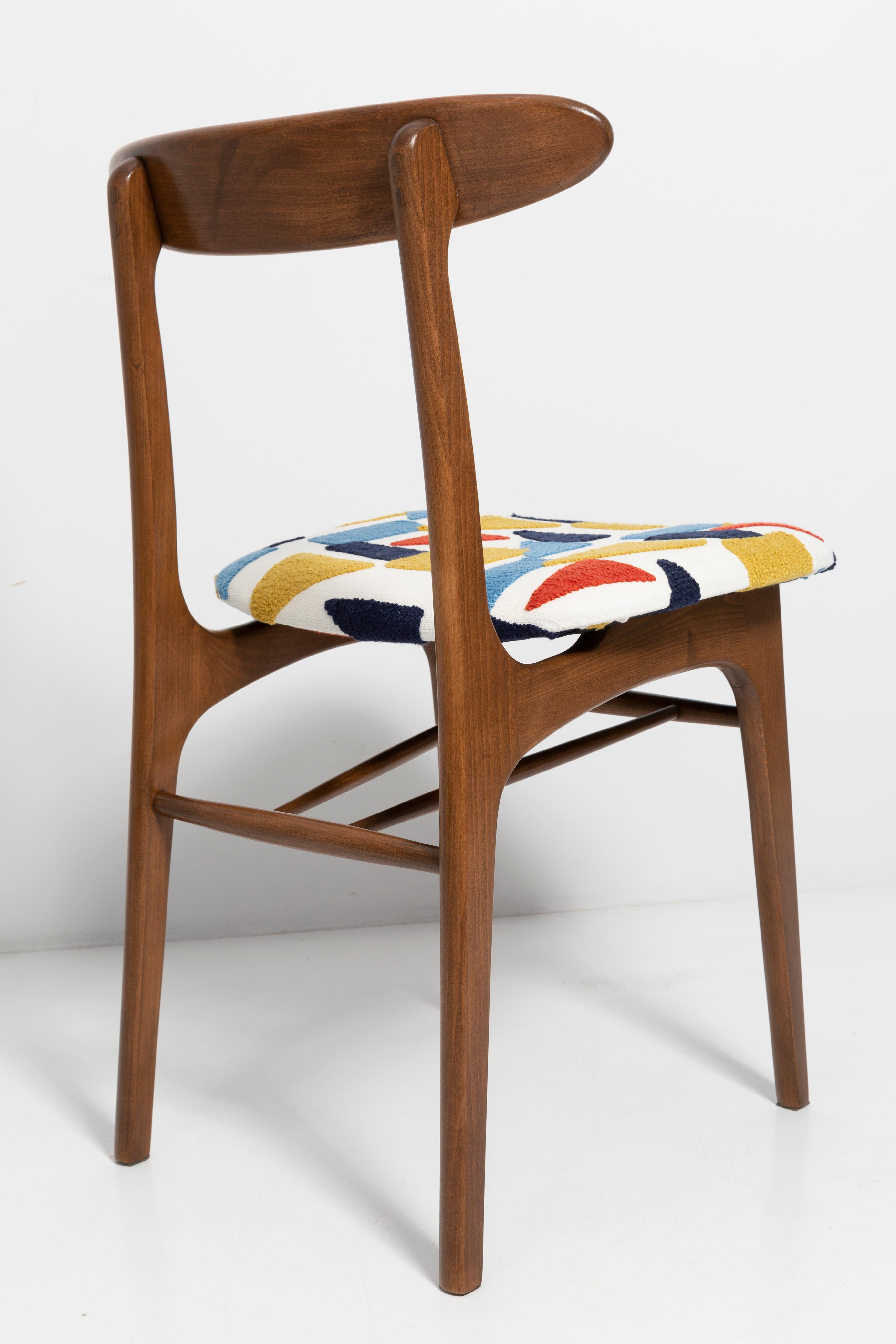 20th Century Set of Six Mid Century Chairs, Rajmund Halas, Poland, 1960s For Sale