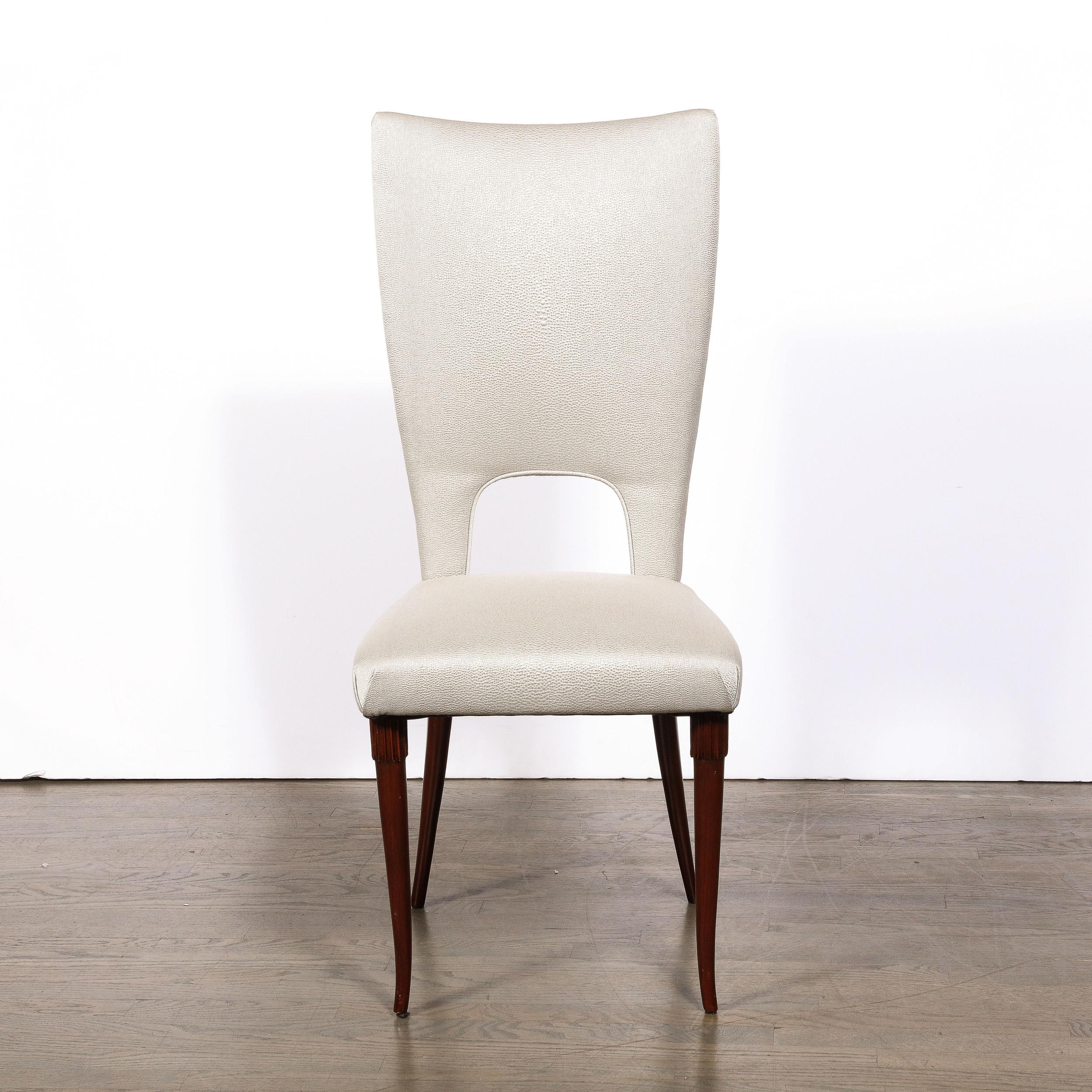 Mid-Century Modern Set of Six Mid-Century Gallo Shield Form Dining Chairs by Pier Luigi Colli 