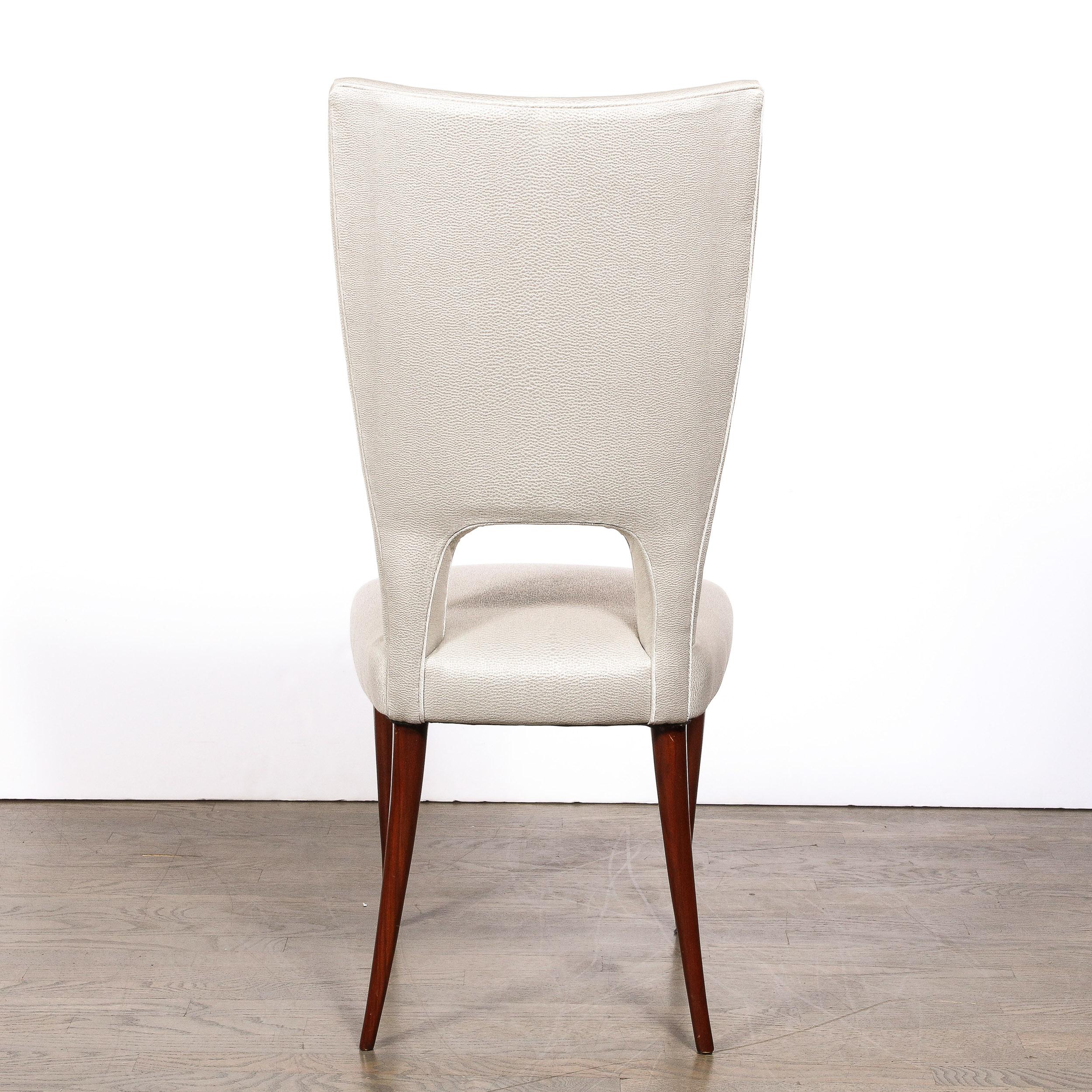 Set of Six Mid-Century Gallo Shield Form Dining Chairs by Pier Luigi Colli  2
