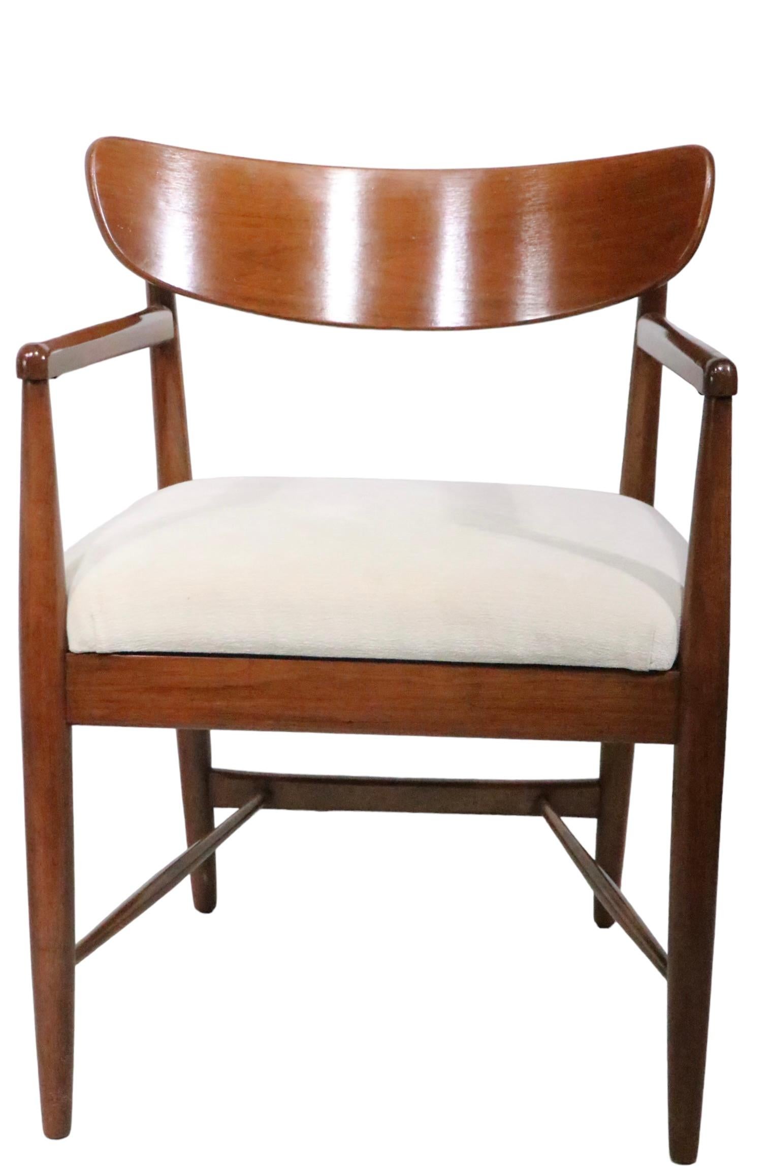 Set of Six Mid Century Dania Dining Chairs American of Martinsville c 1950/60s For Sale 8