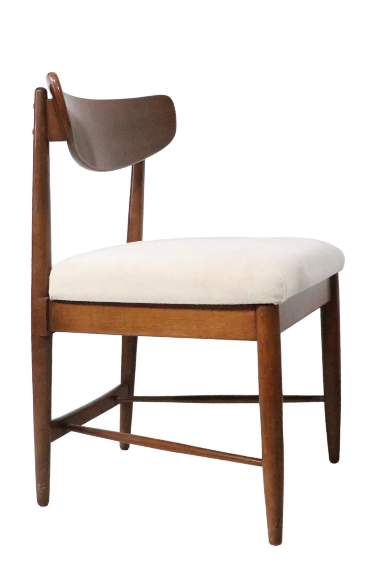 Ensemble de six chaises de salle à manger Dania du milieu du siècle, American of Martinsville, c 1950/60s. Bon état - En vente à New York, NY