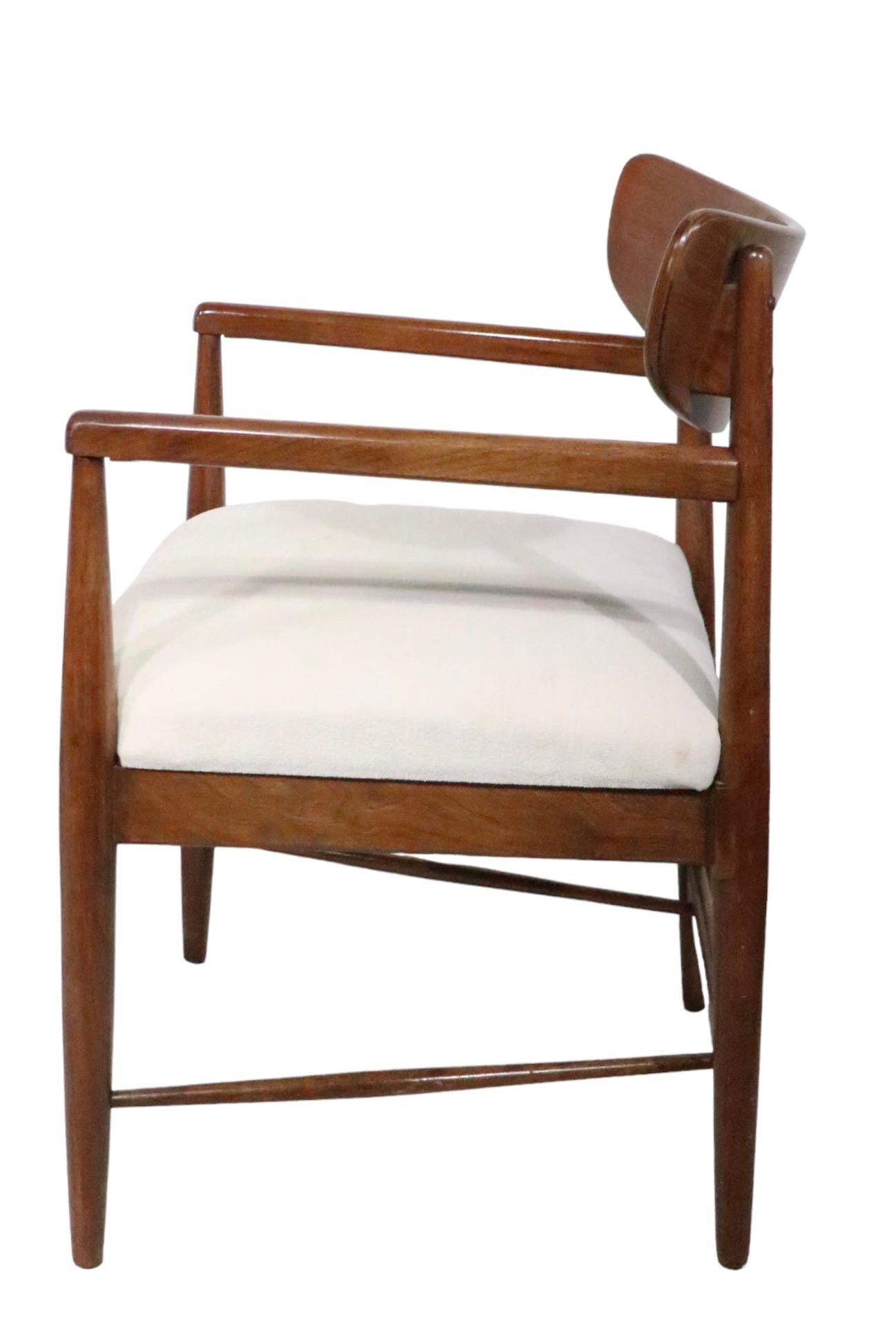 Satz von sechs Dania-Esszimmerstühlen aus der Mitte des Jahrhunderts, American of Martinsville, 1950/60er Jahre (20. Jahrhundert) im Angebot