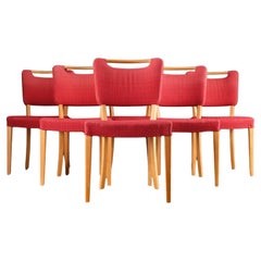 Set of Six Mid-Century Danish Dining Chairs in Oak by Sorø