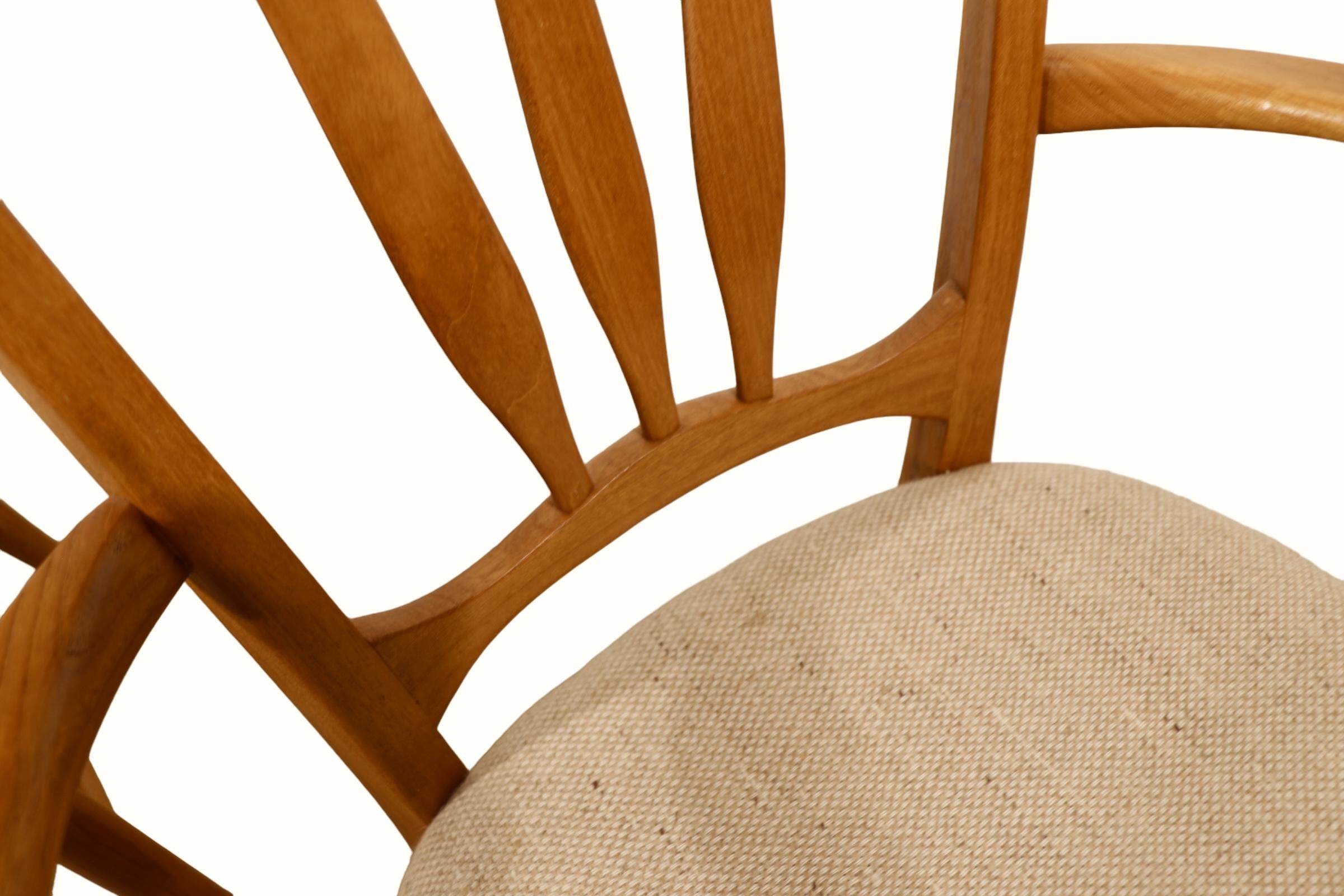 Set of Six Mid Century Danish Modern Koefoeds Hornslet Ingrid Dining Chairs For Sale 4
