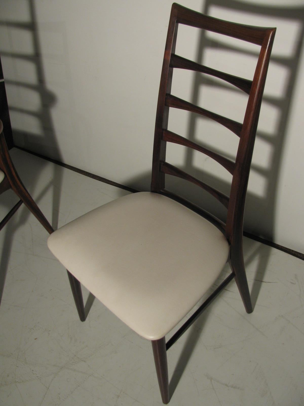 Set of Six Midcentury Danish Modern Rosewood Dining Chairs by Niels Koefoed 8