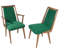 Set of Six Mid Century Dining Chairs att. to Casala