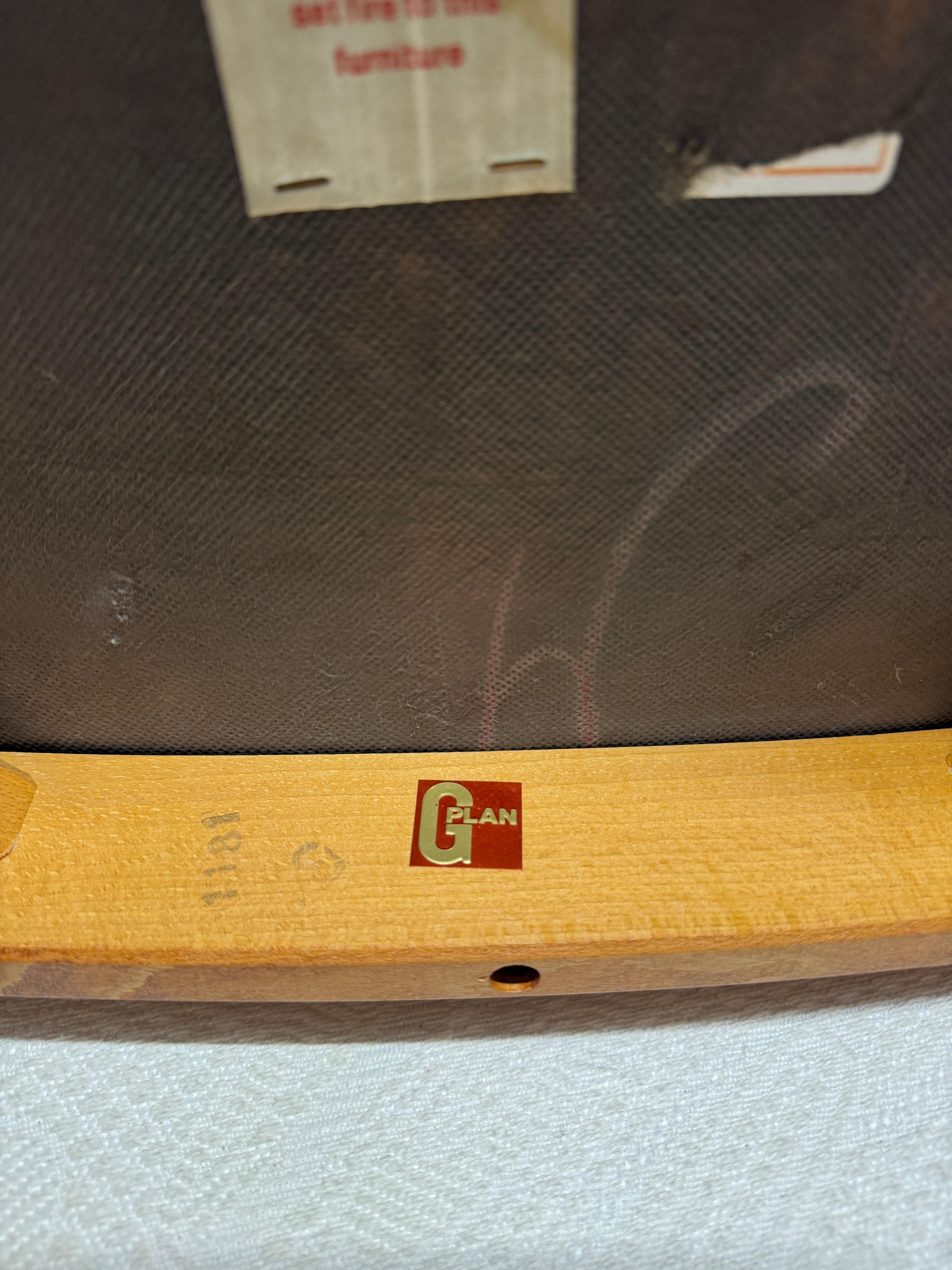 Set di sei sedie da pranzo di metà secolo di G-Plan in vendita 6