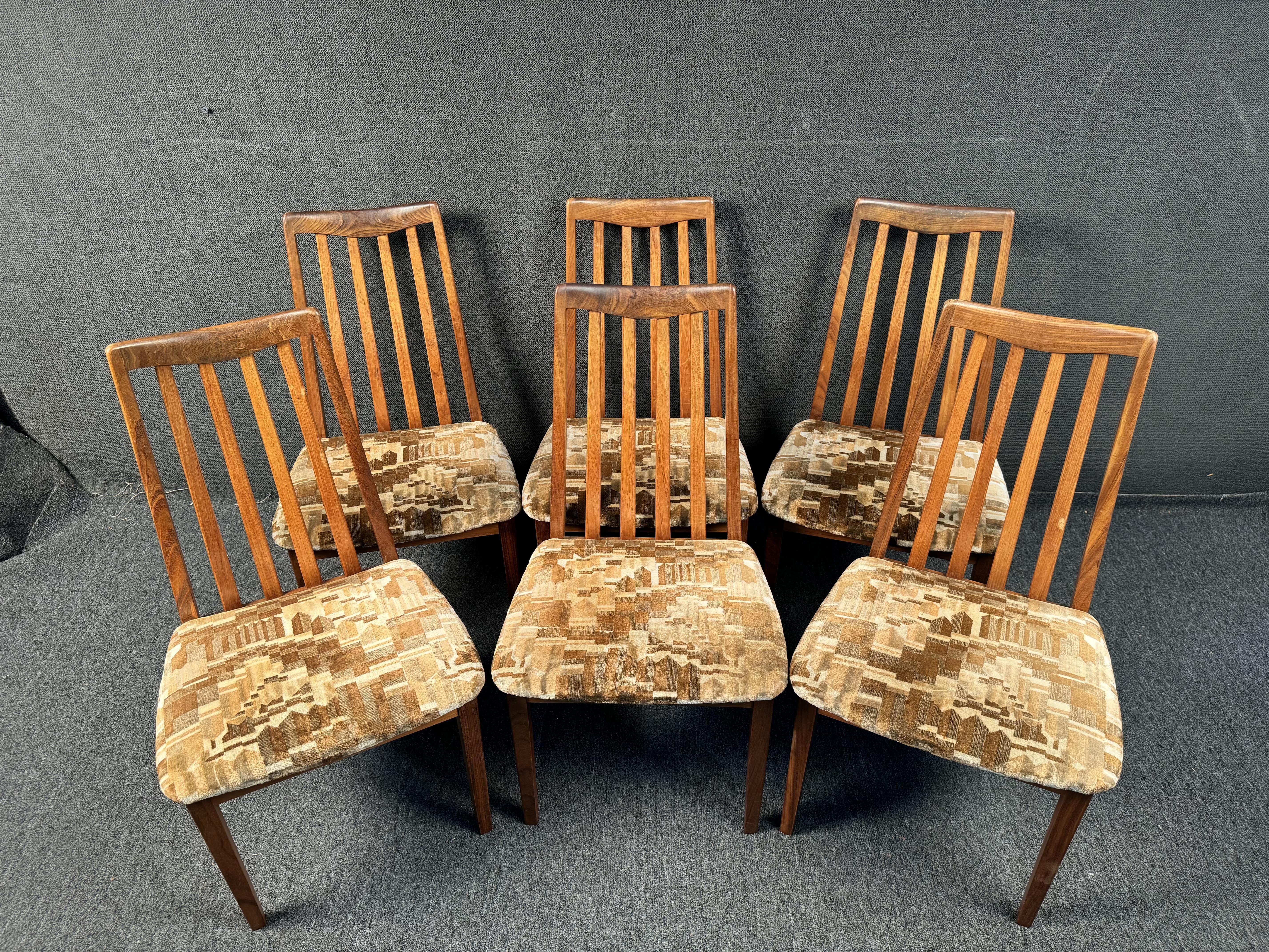 Mid-Century Modern Set of Six Mid-Century Dining Chairs by G Plan For Sale