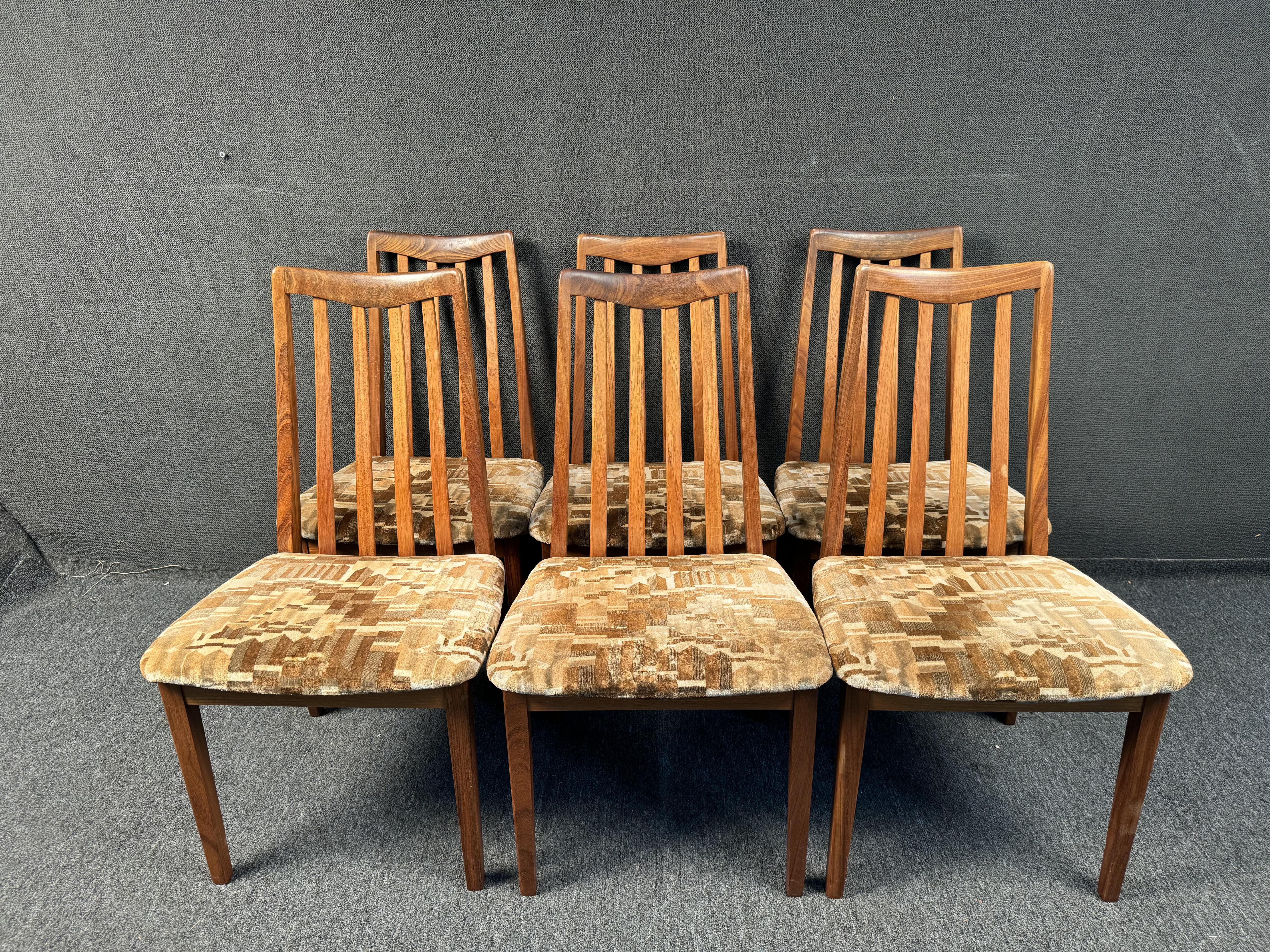 British Set of Six Mid-Century Dining Chairs by G Plan For Sale