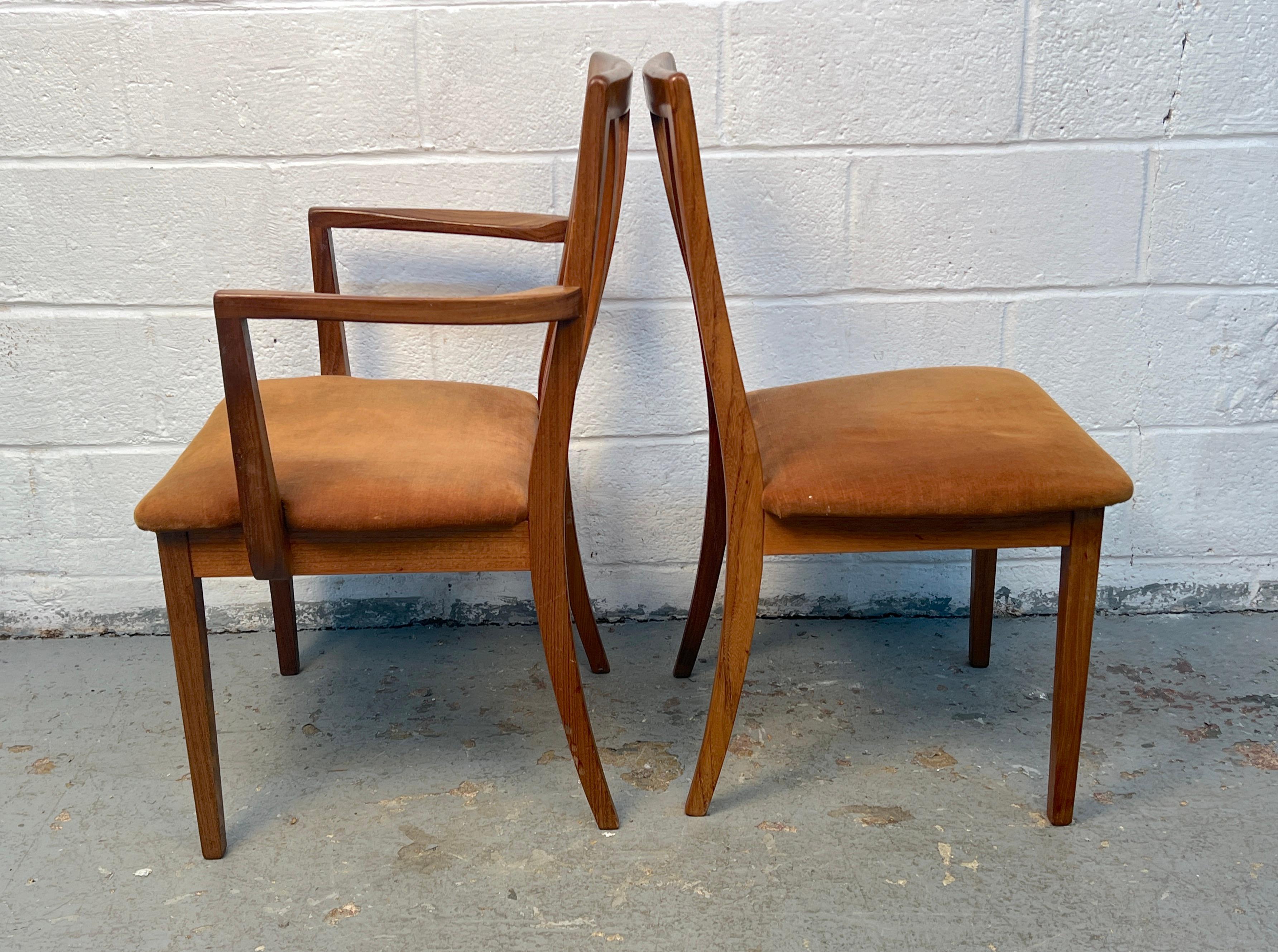 Set di sei sedie da pranzo di metà secolo di G-Plan in vendita 2